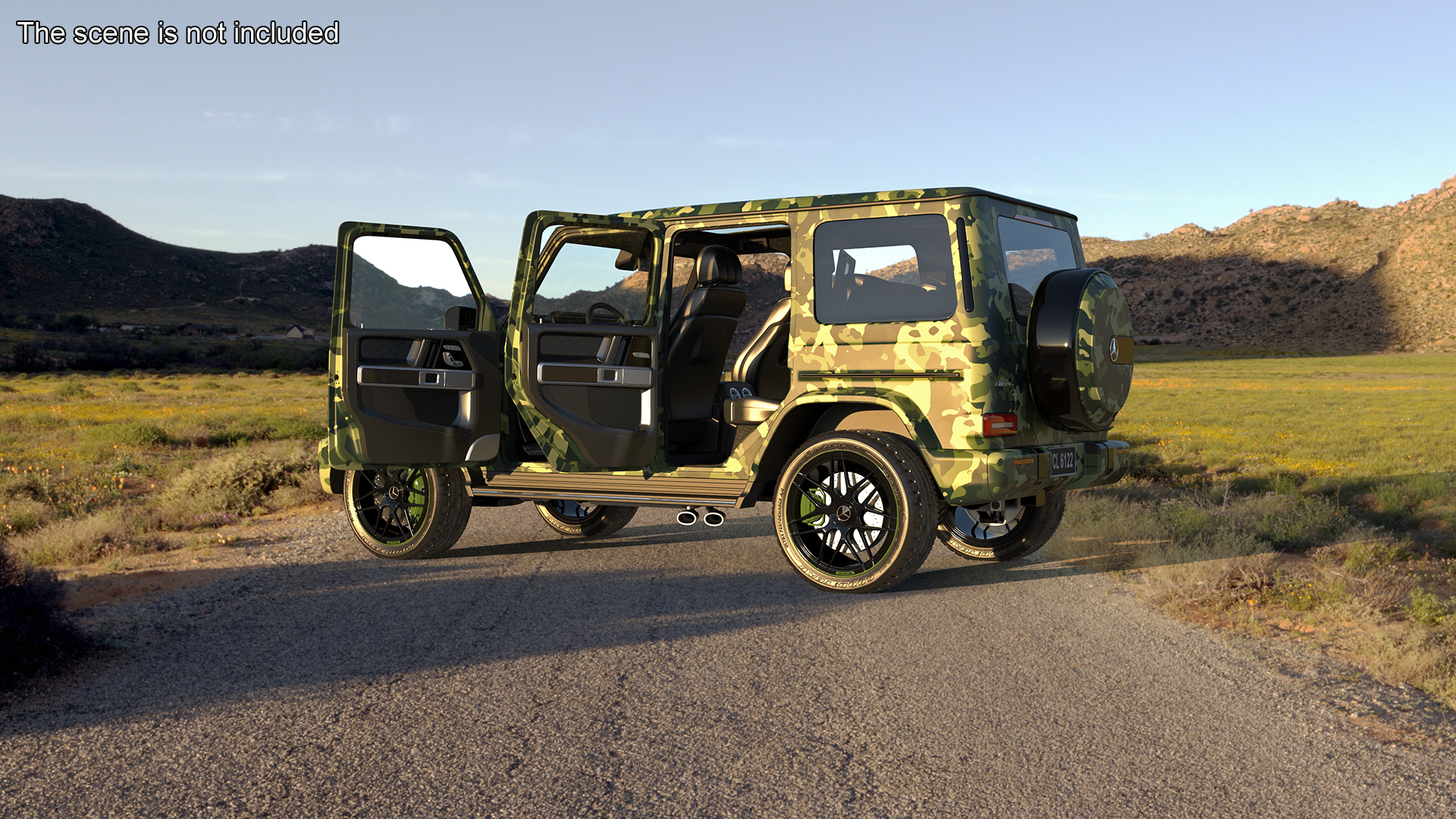 3D Mercedes-Benz G63 AMG 2019 Camouflage Matte model