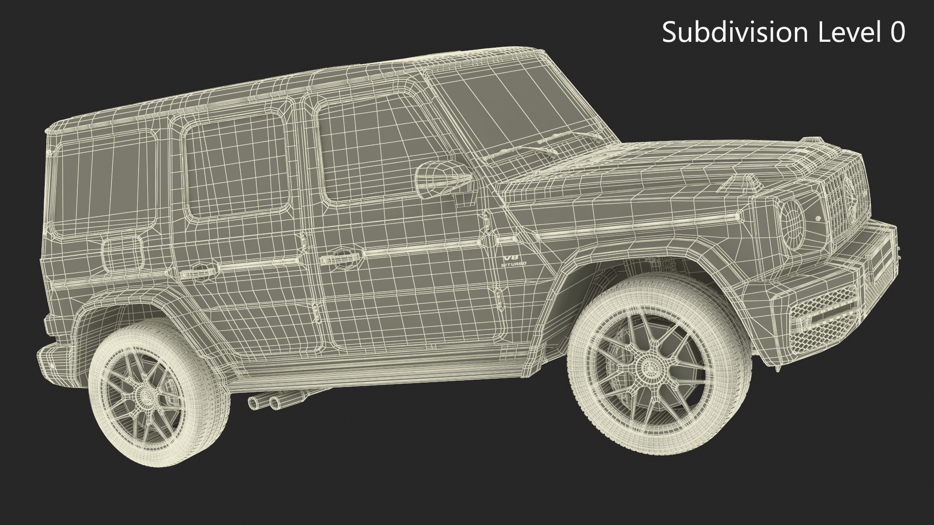 3D Mercedes-Benz G63 AMG 2019 Camouflage Matte model