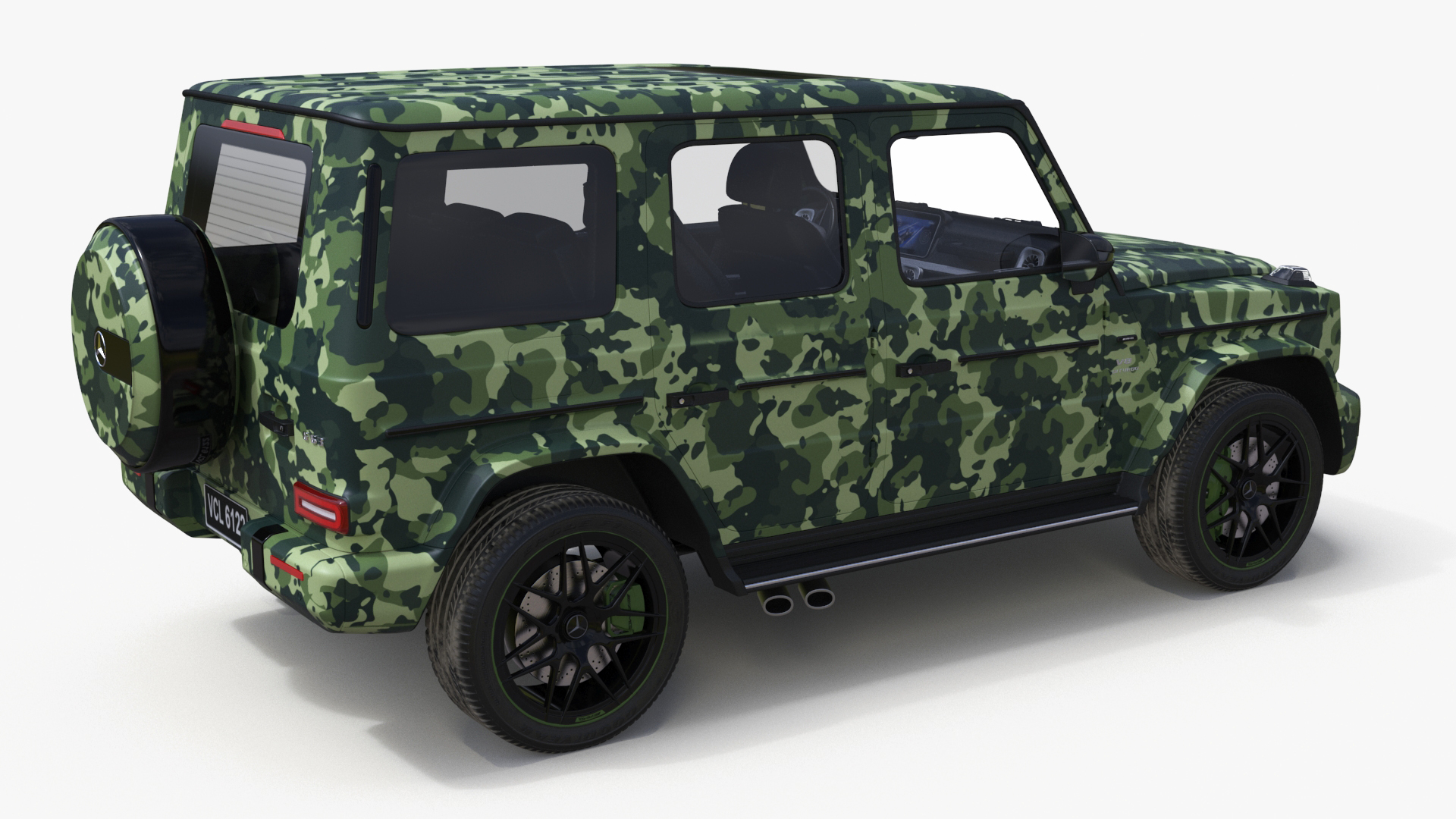 3D Mercedes-Benz G63 AMG 2019 Camouflage Matte model