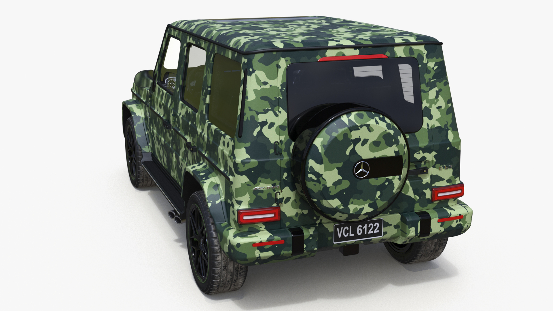 3D Mercedes-Benz G63 AMG 2019 Camouflage Matte model