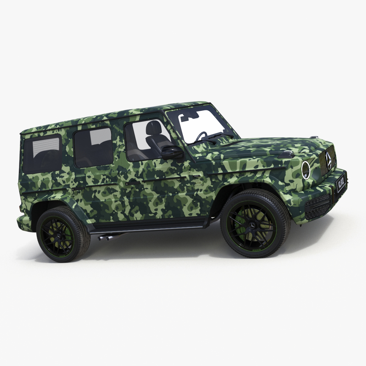 3D Mercedes-Benz G63 AMG 2019 Camouflage Matte model