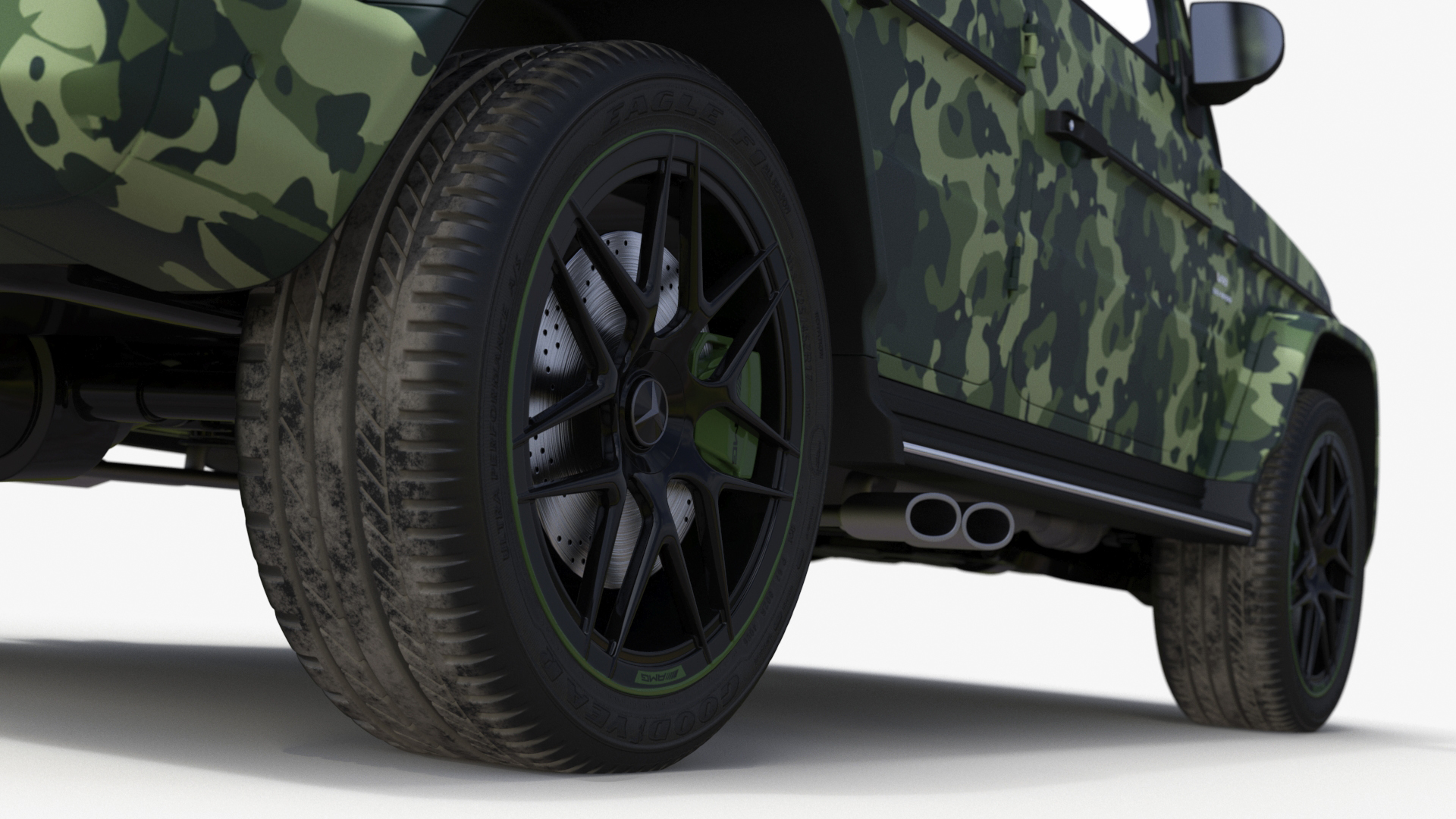3D Mercedes-Benz G63 AMG 2019 Camouflage Matte model