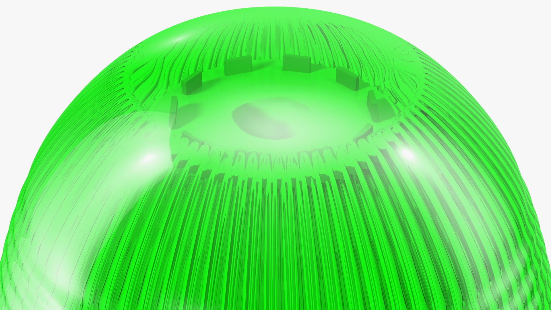 3D Green Warning Beacon Light