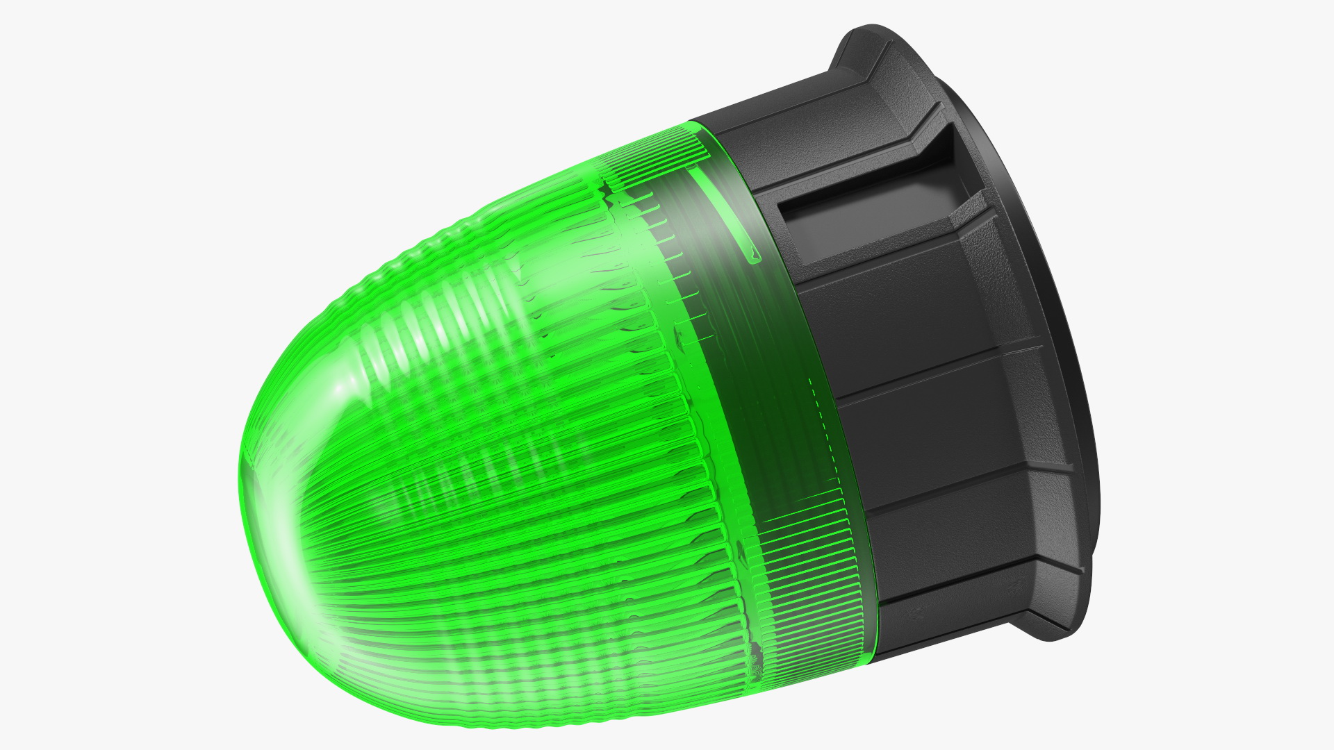 3D Green Warning Beacon Light