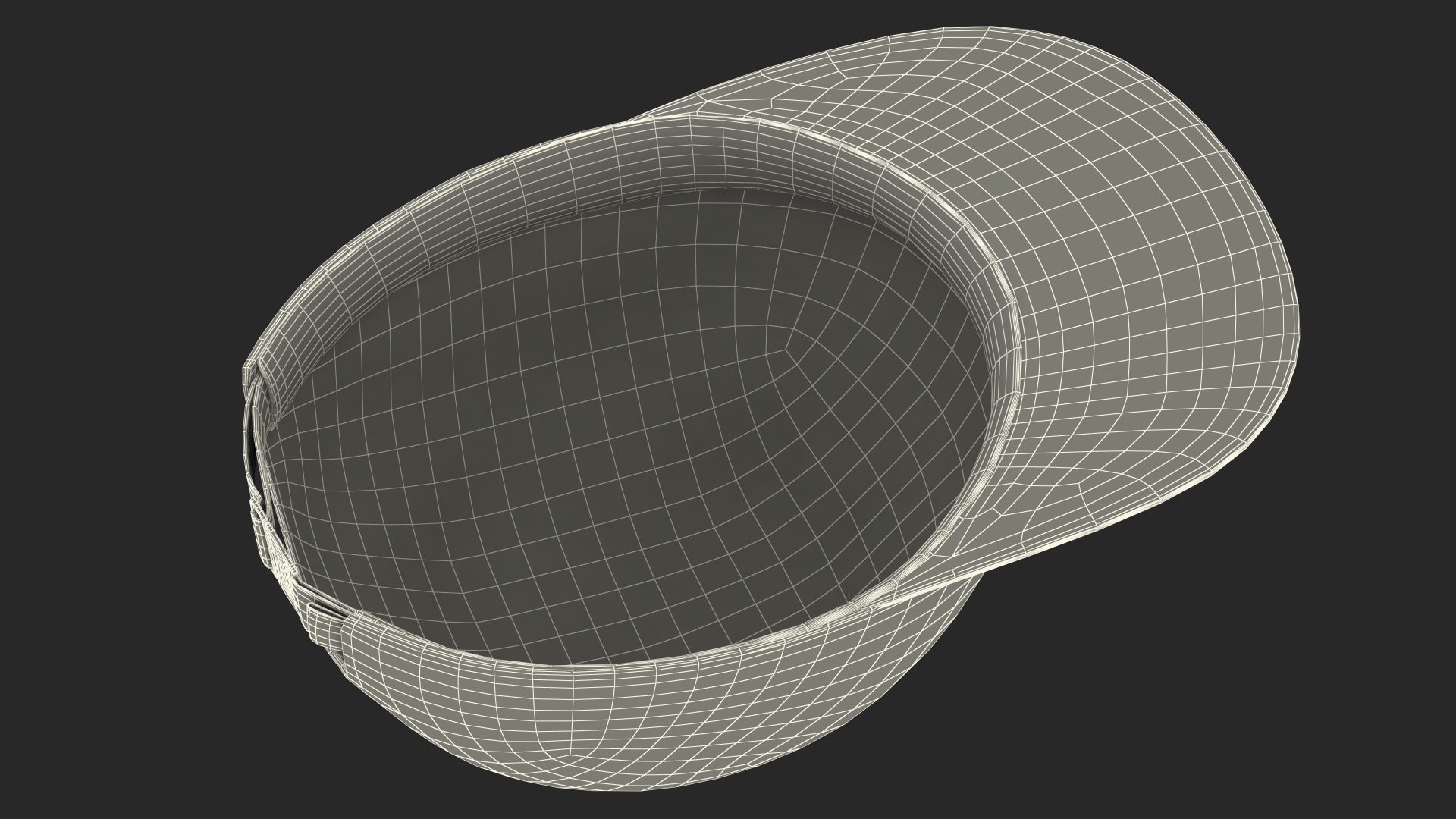 Flat Brim 5 Panel Hat Multicolored 3D model