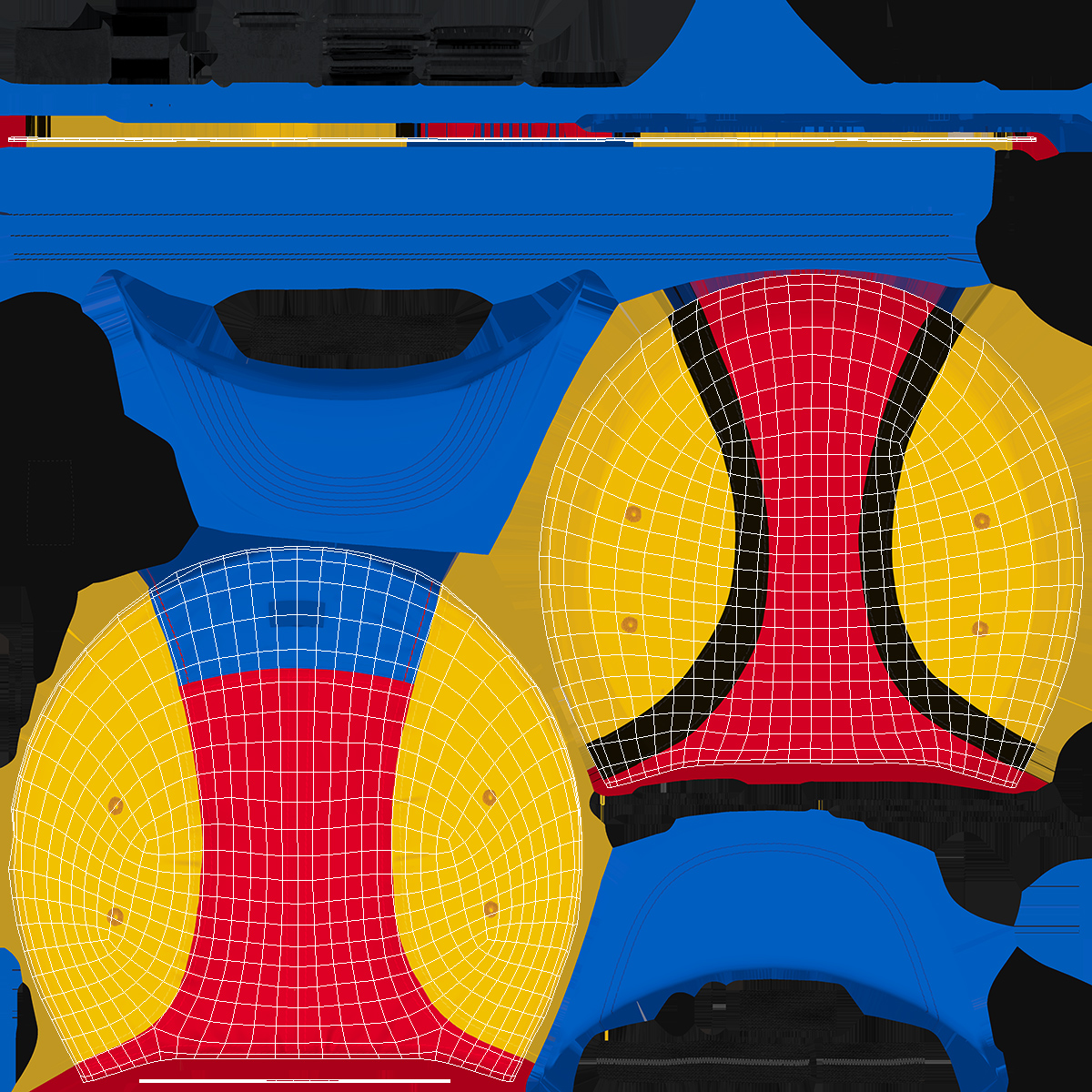 Flat Brim 5 Panel Hat Multicolored 3D model