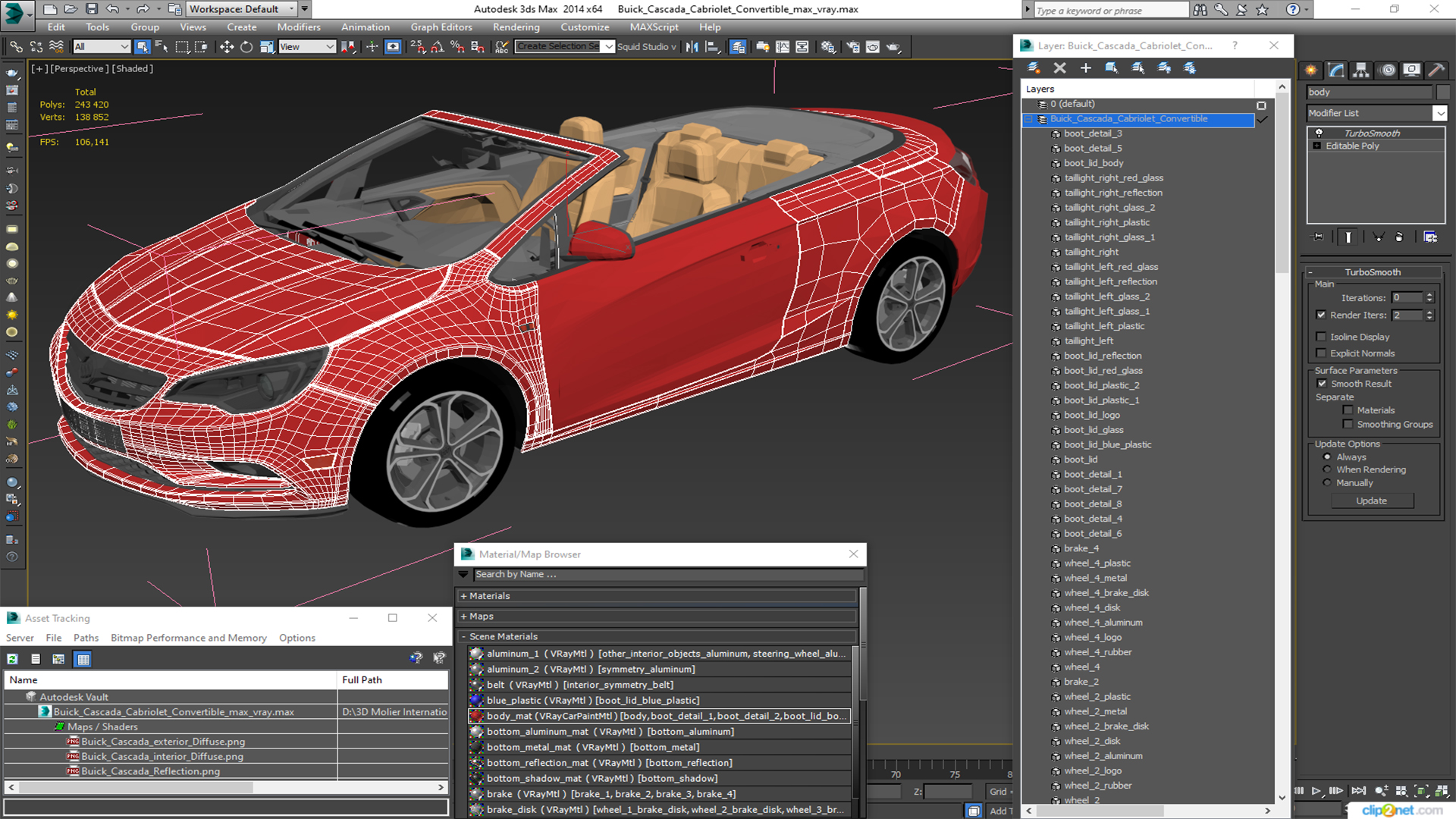 3D model Buick Cascada Cabriolet Convertible