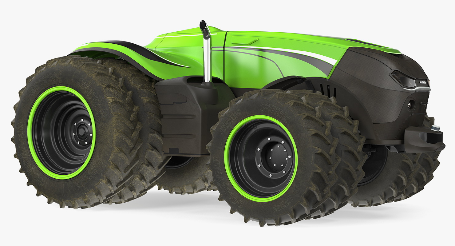 Self-Driving Drone Tractor Dusty Rigged 3D model