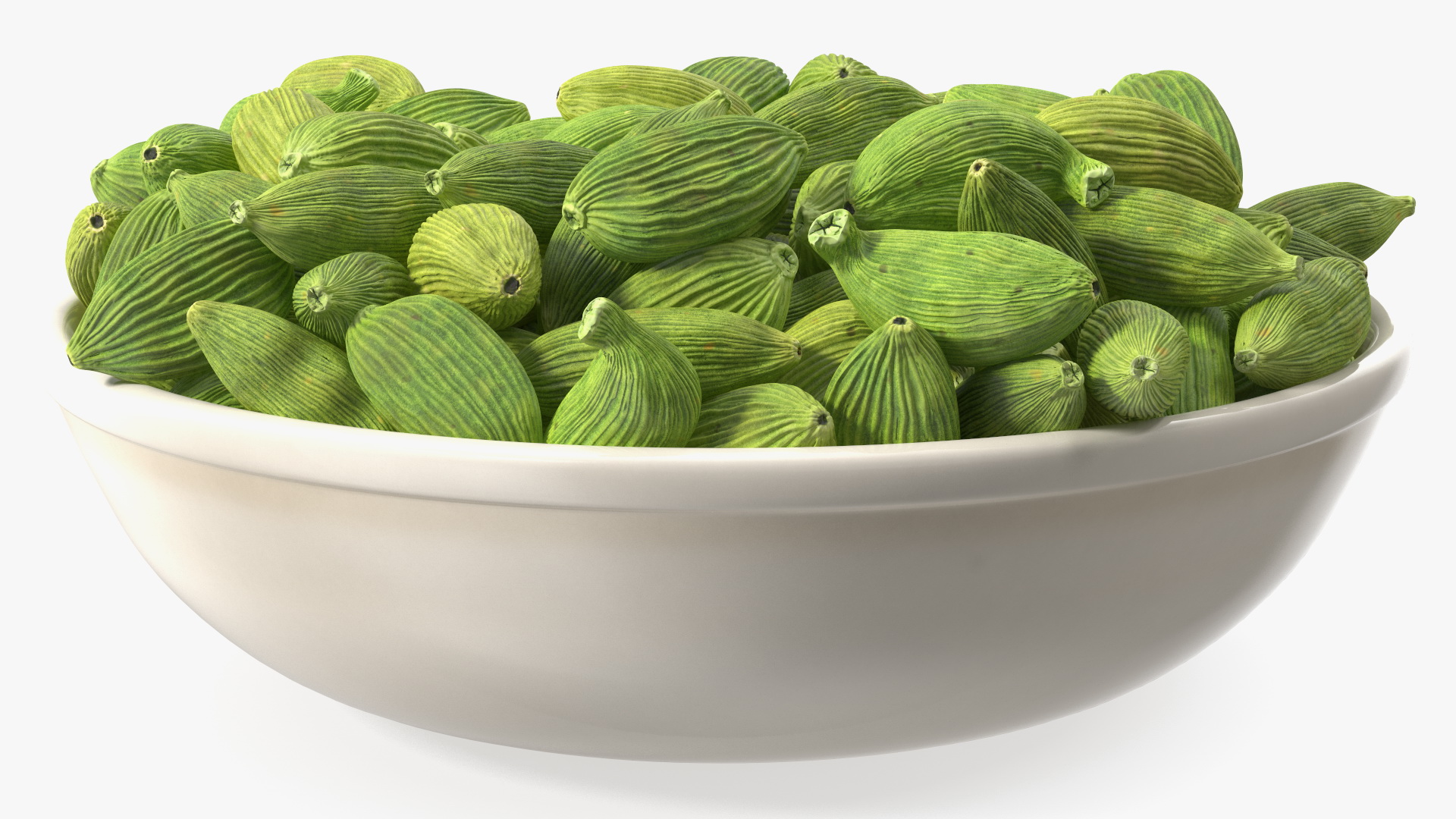 Dried Green Cardamom Fruit Plate 3D