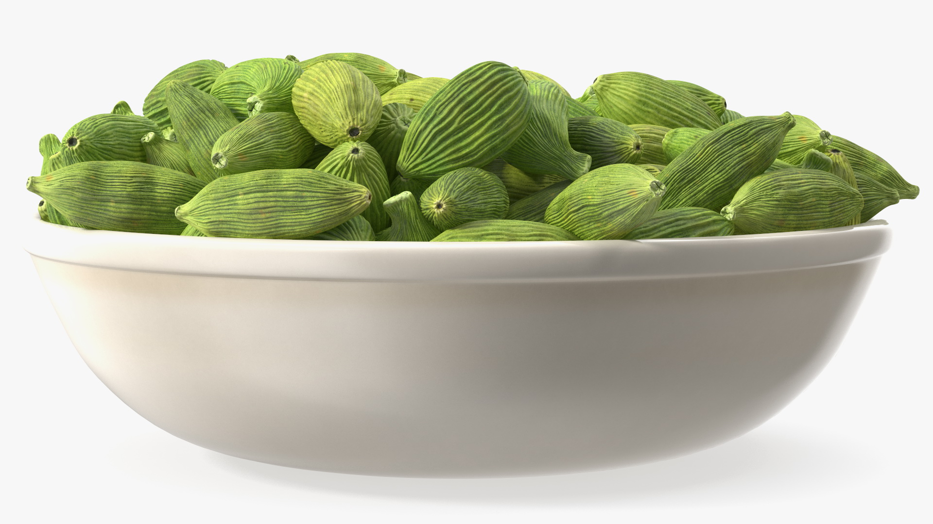 Dried Green Cardamom Fruit Plate 3D