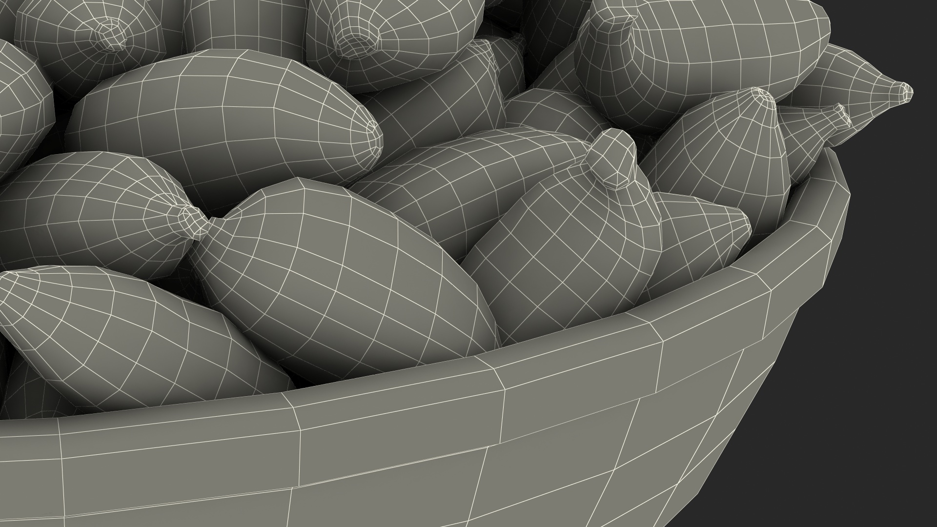 Dried Green Cardamom Fruit Plate 3D