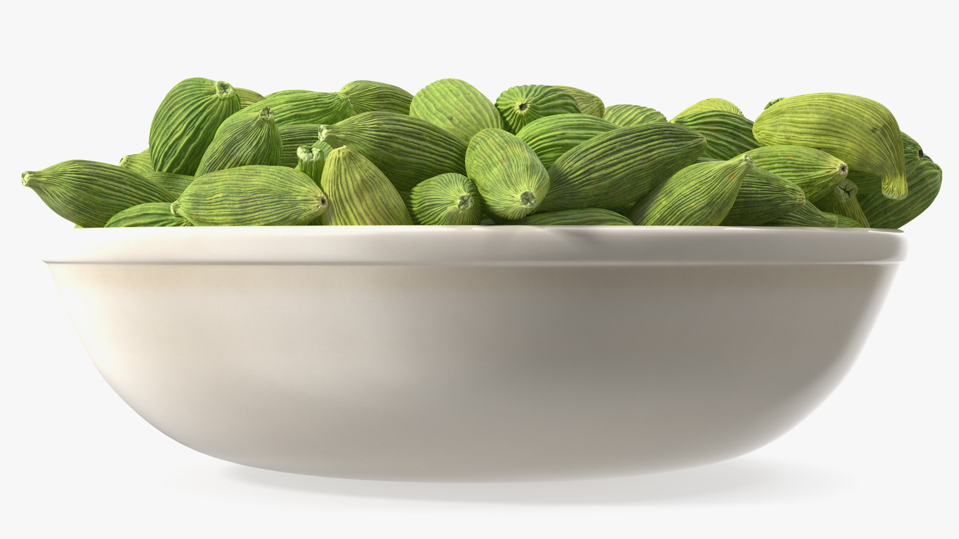 Dried Green Cardamom Fruit Plate 3D