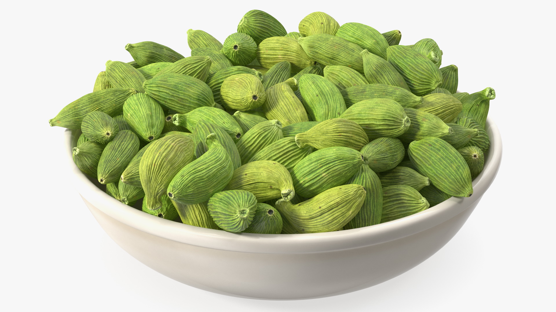 Dried Green Cardamom Fruit Plate 3D