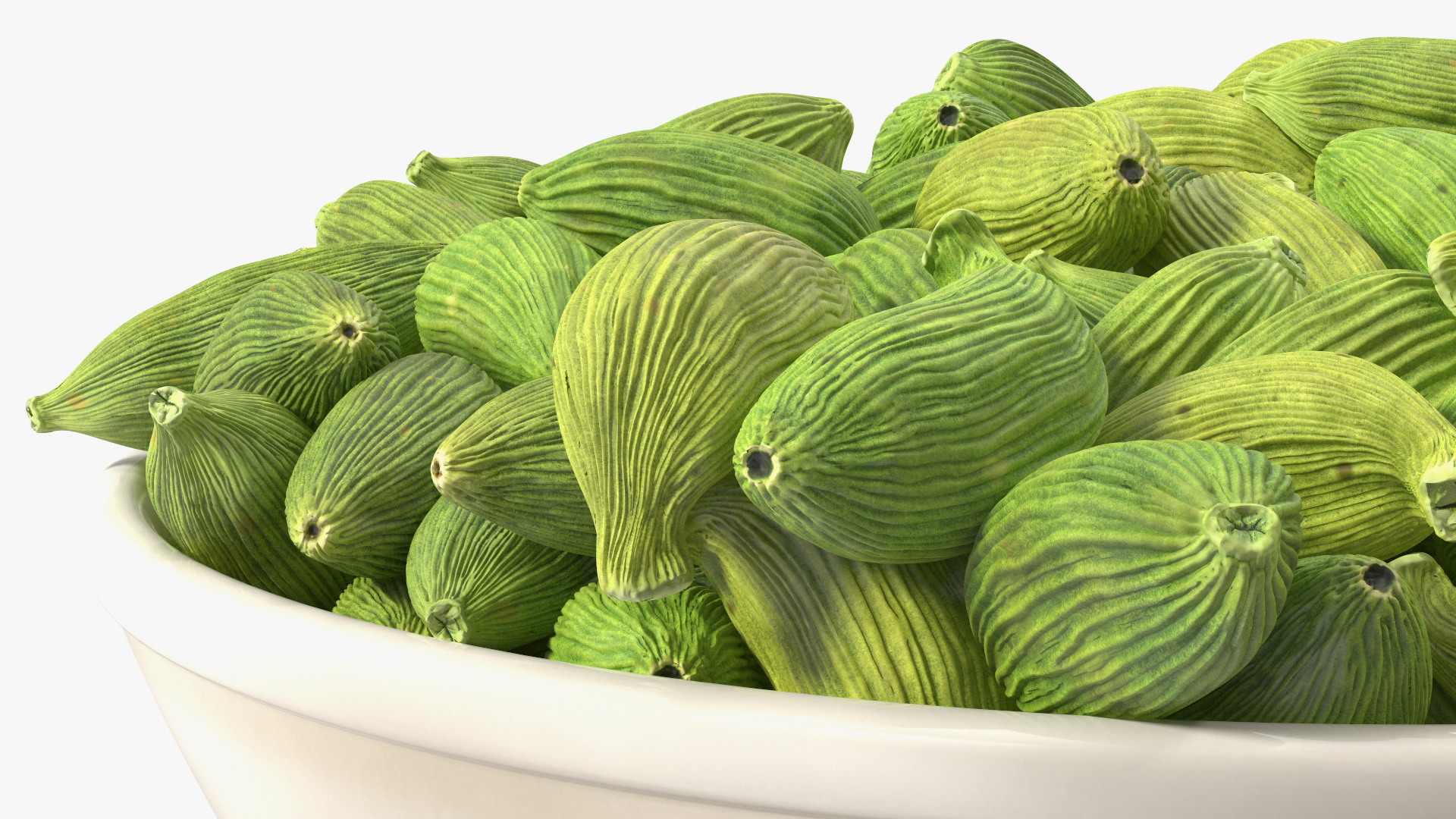 Dried Green Cardamom Fruit Plate 3D