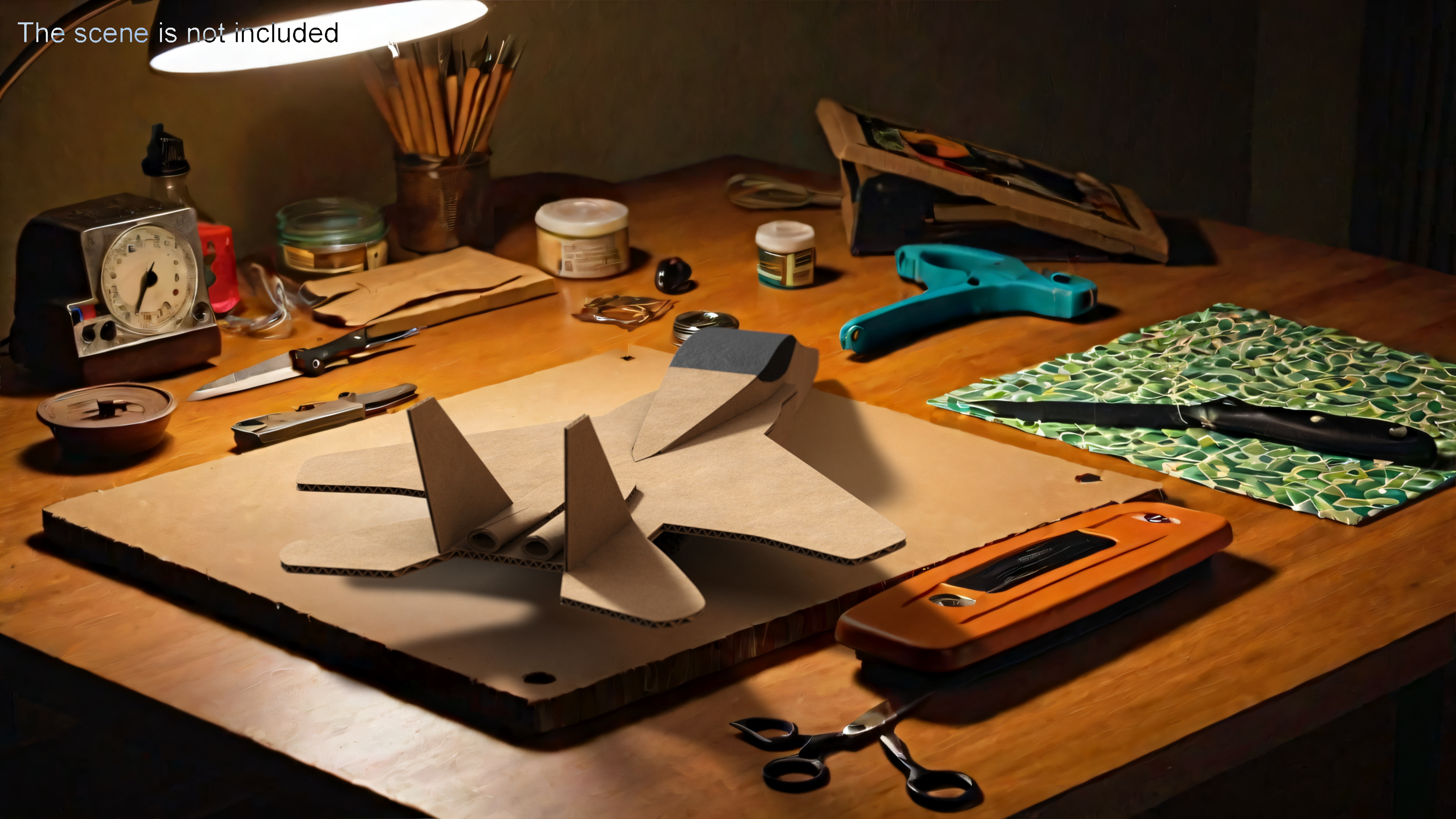 3D Cardboard Jet Fighter