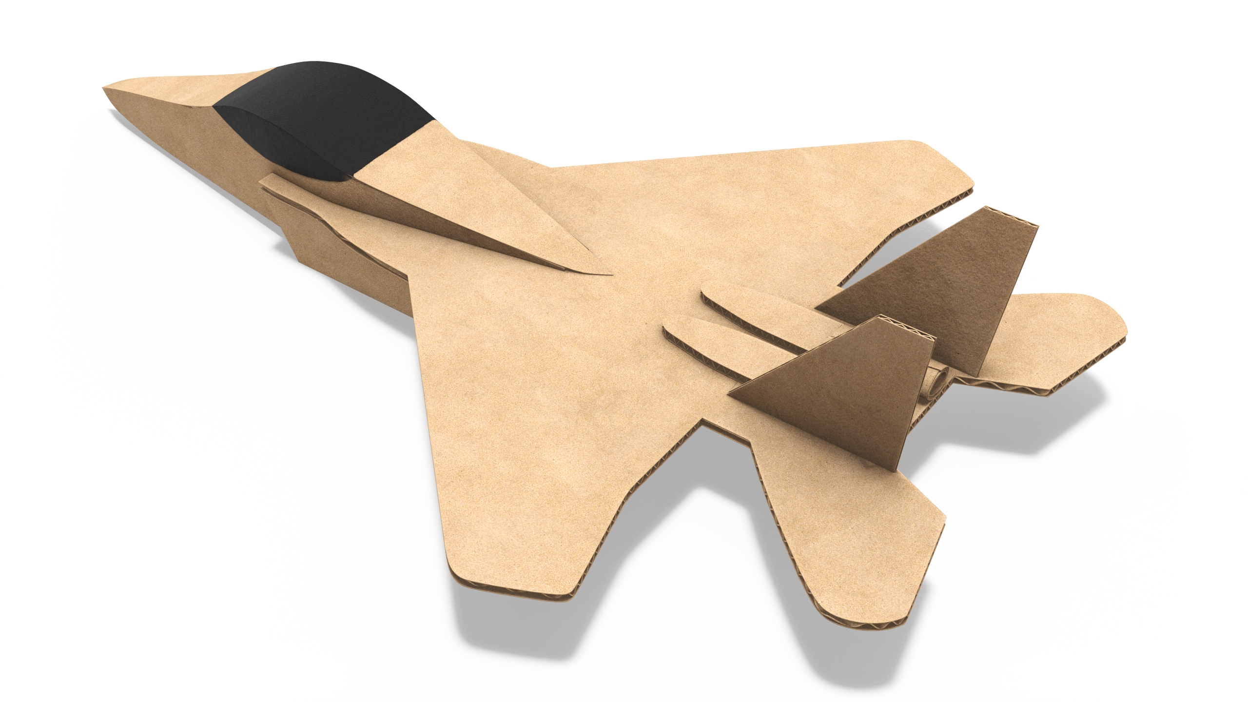 3D Cardboard Jet Fighter