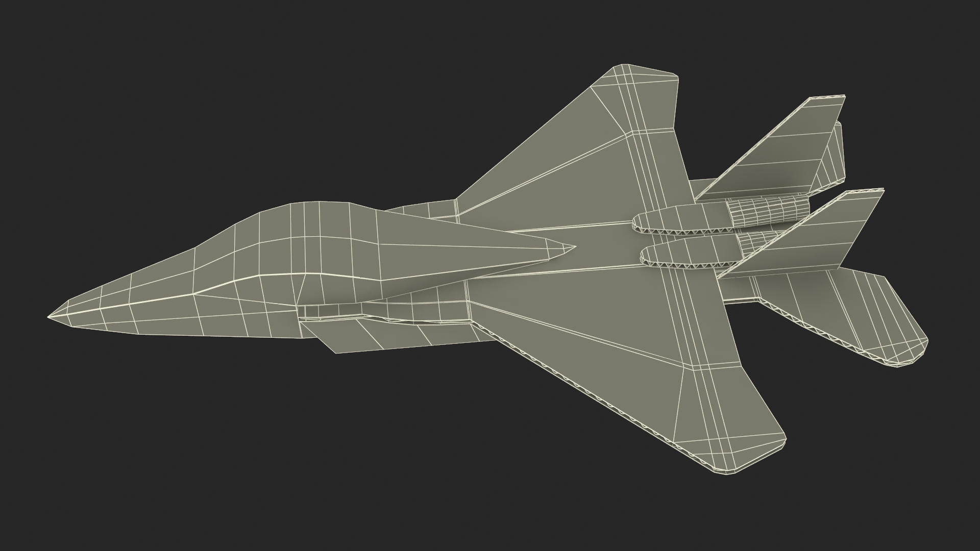 3D Cardboard Jet Fighter