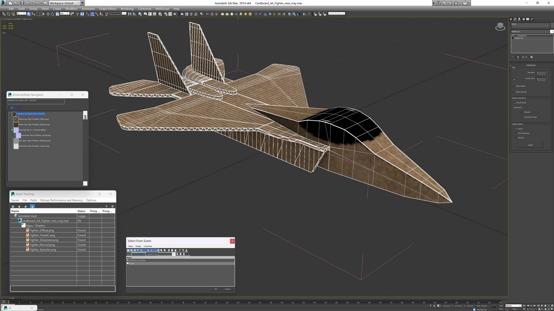 3D Cardboard Jet Fighter