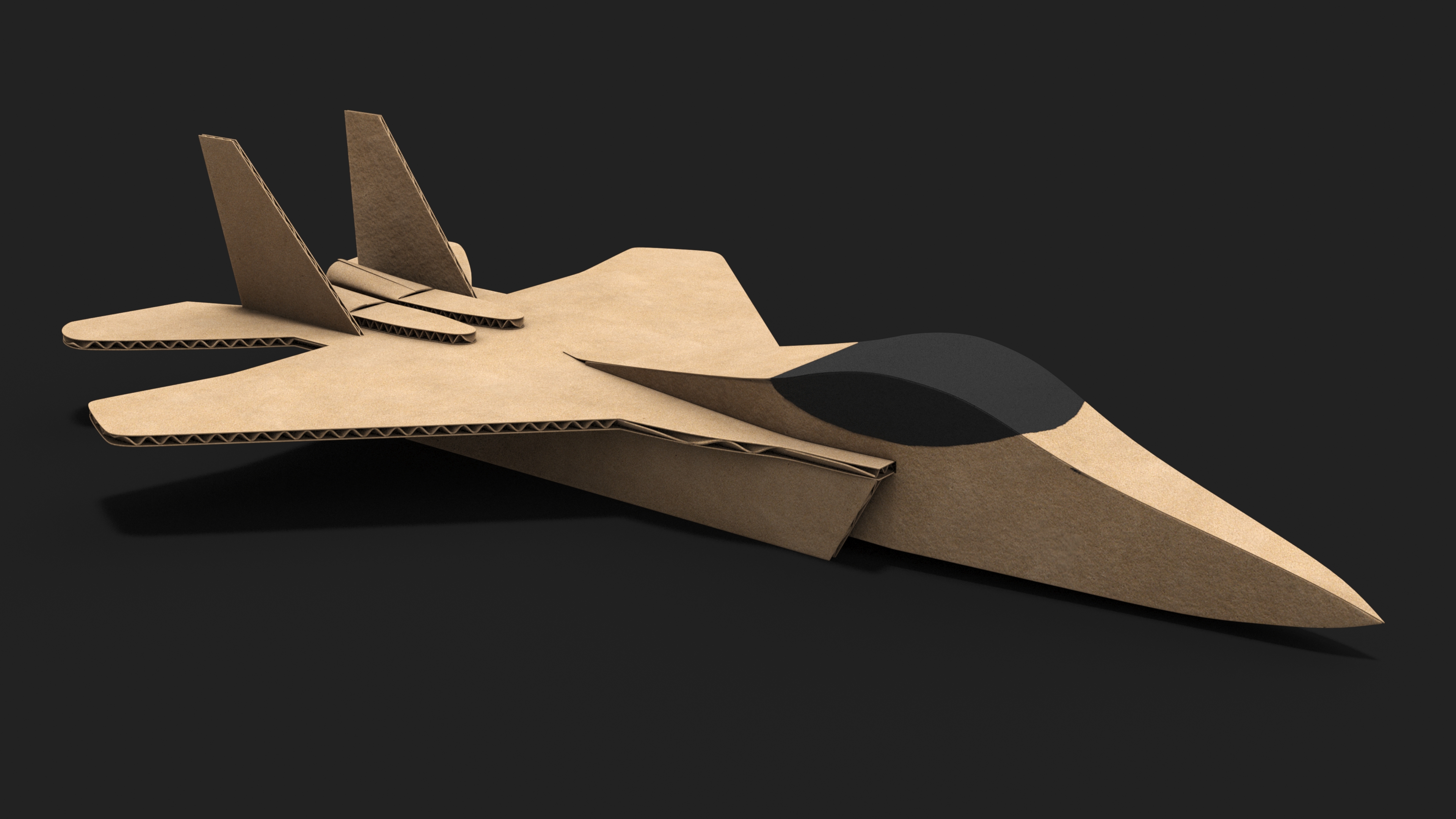 3D Cardboard Jet Fighter