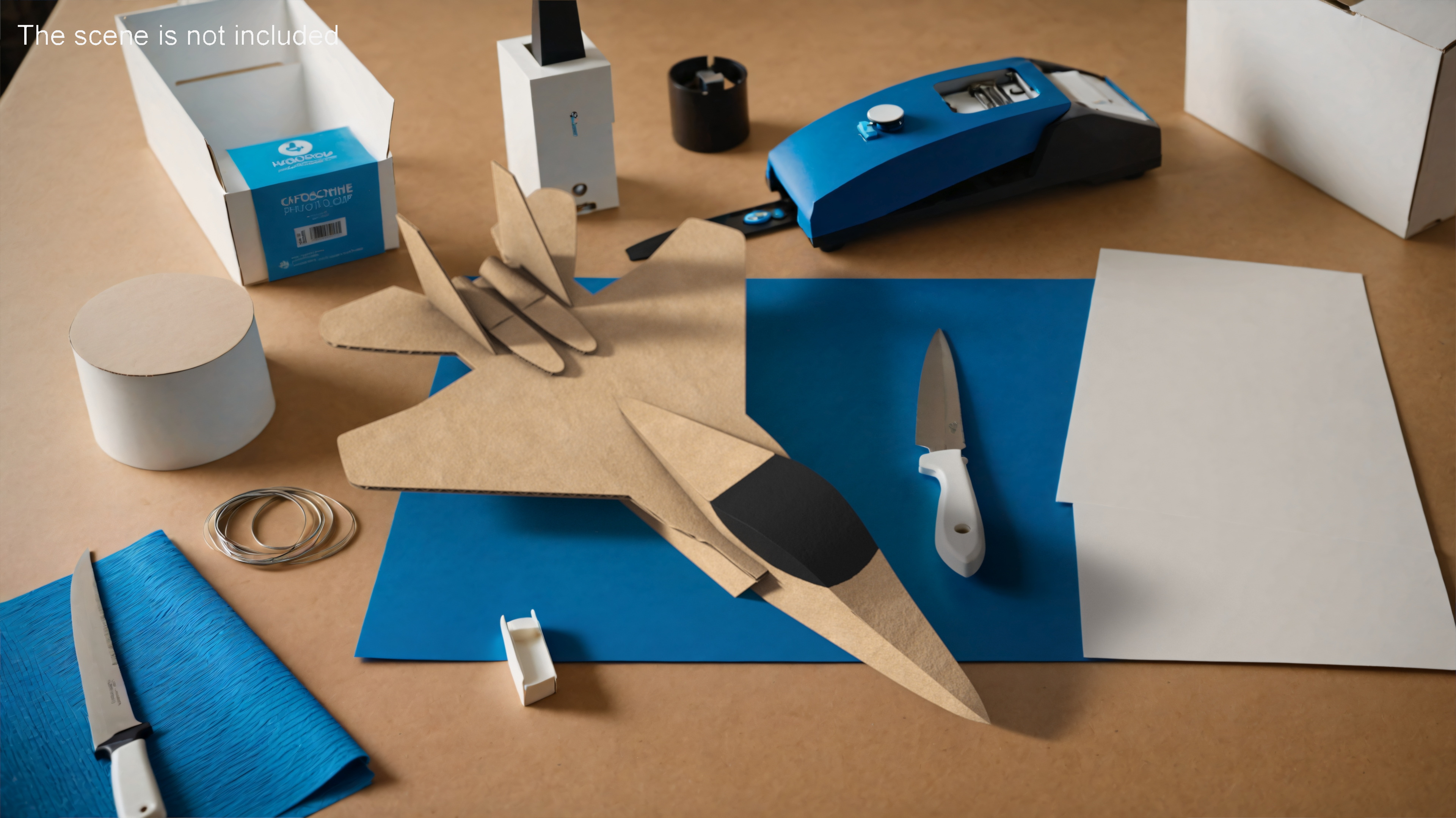 3D Cardboard Jet Fighter
