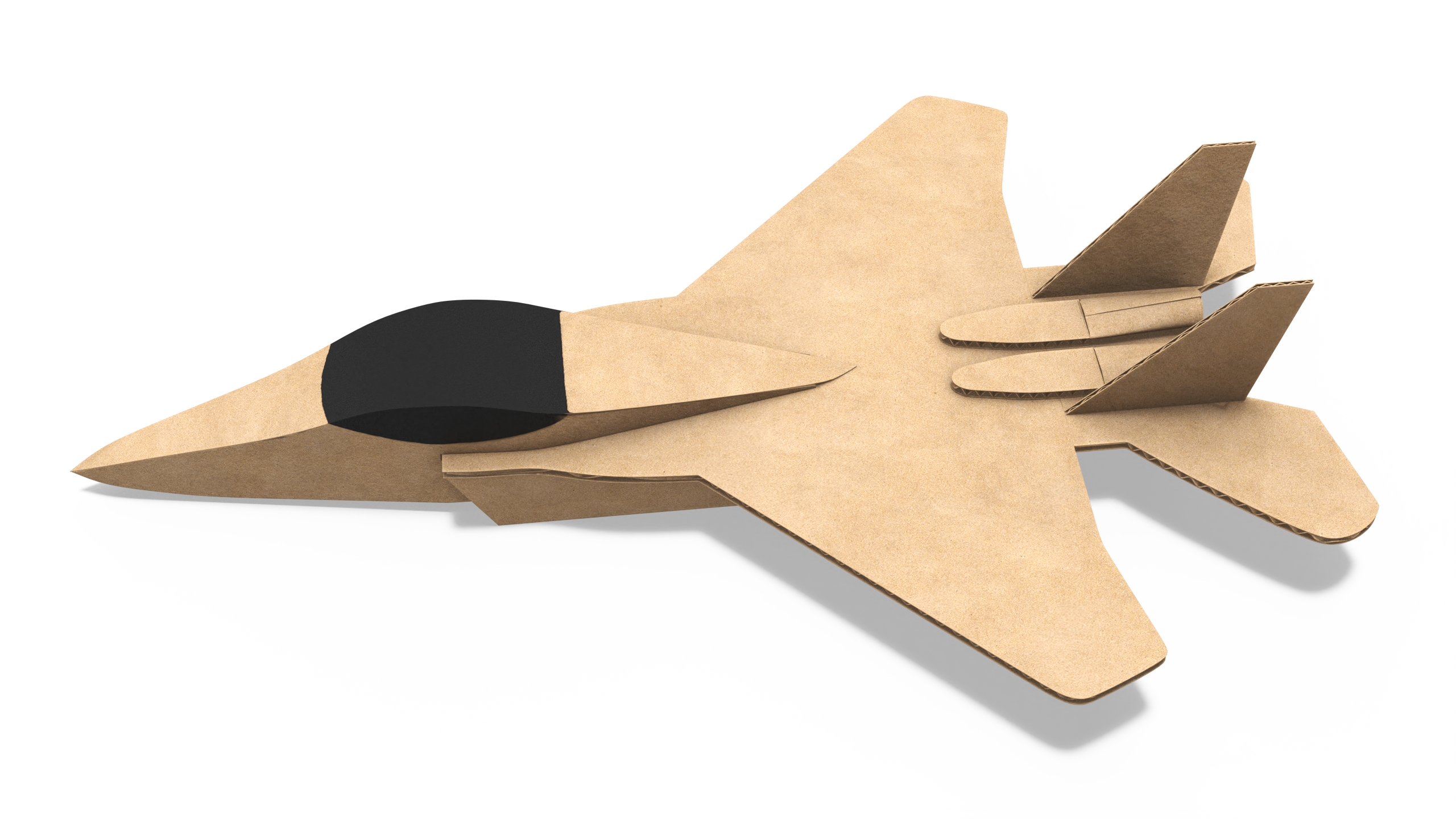 3D Cardboard Jet Fighter