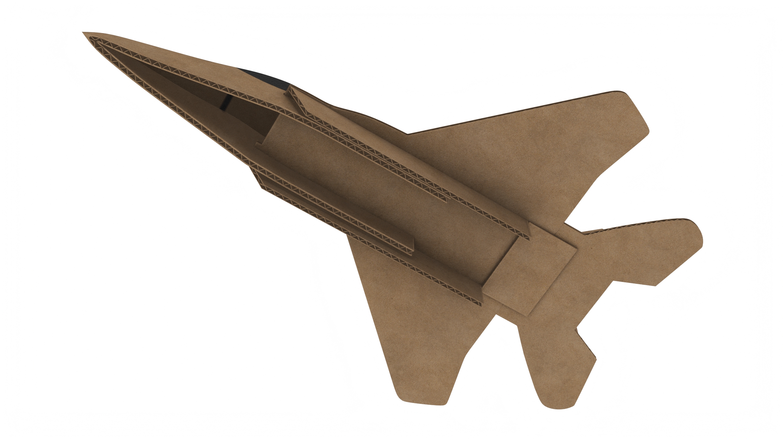 3D Cardboard Jet Fighter