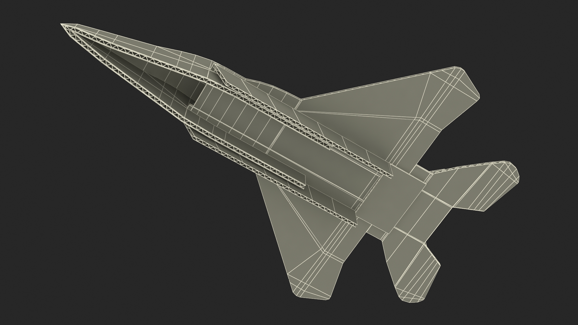 3D Cardboard Jet Fighter
