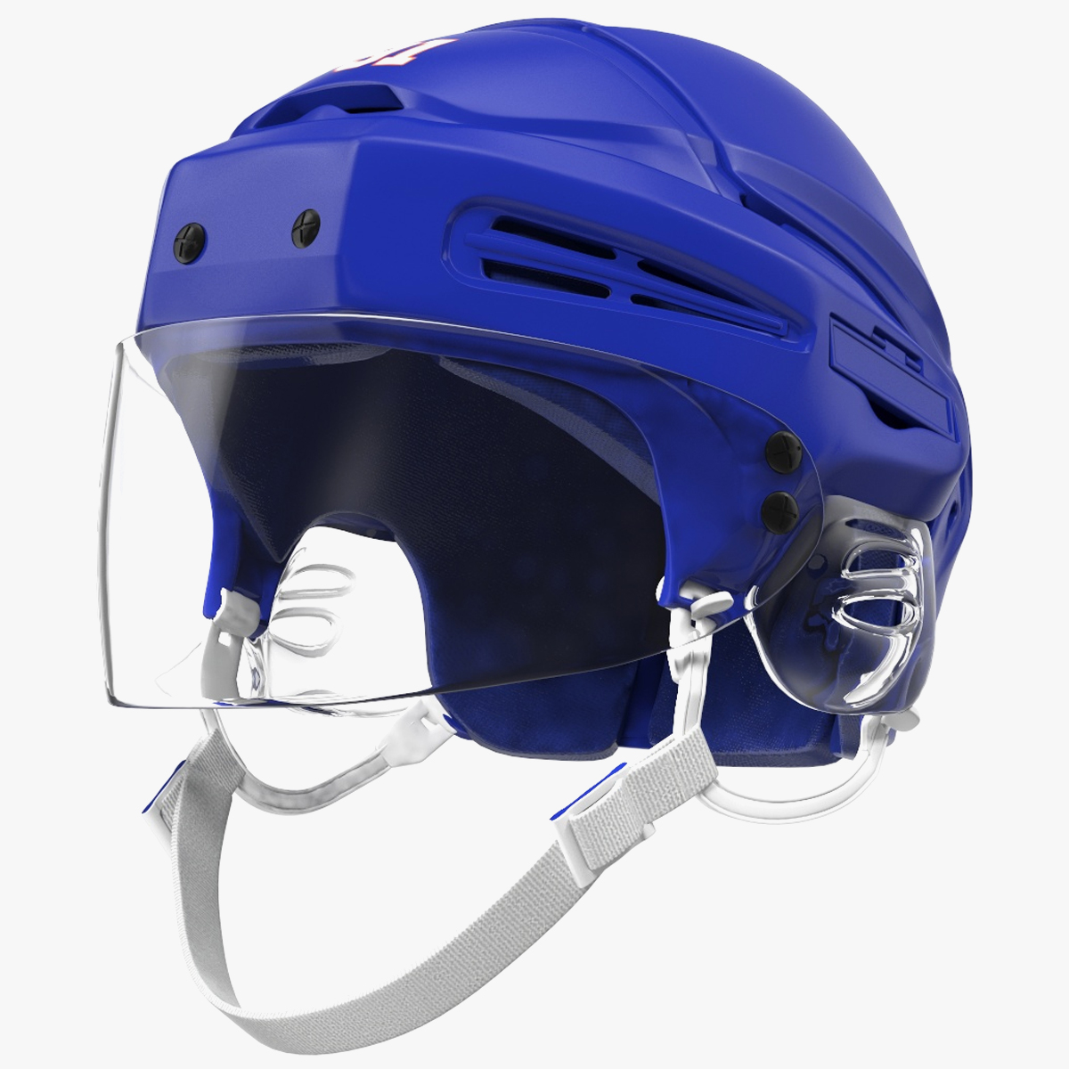 Blue Hockey Helmet