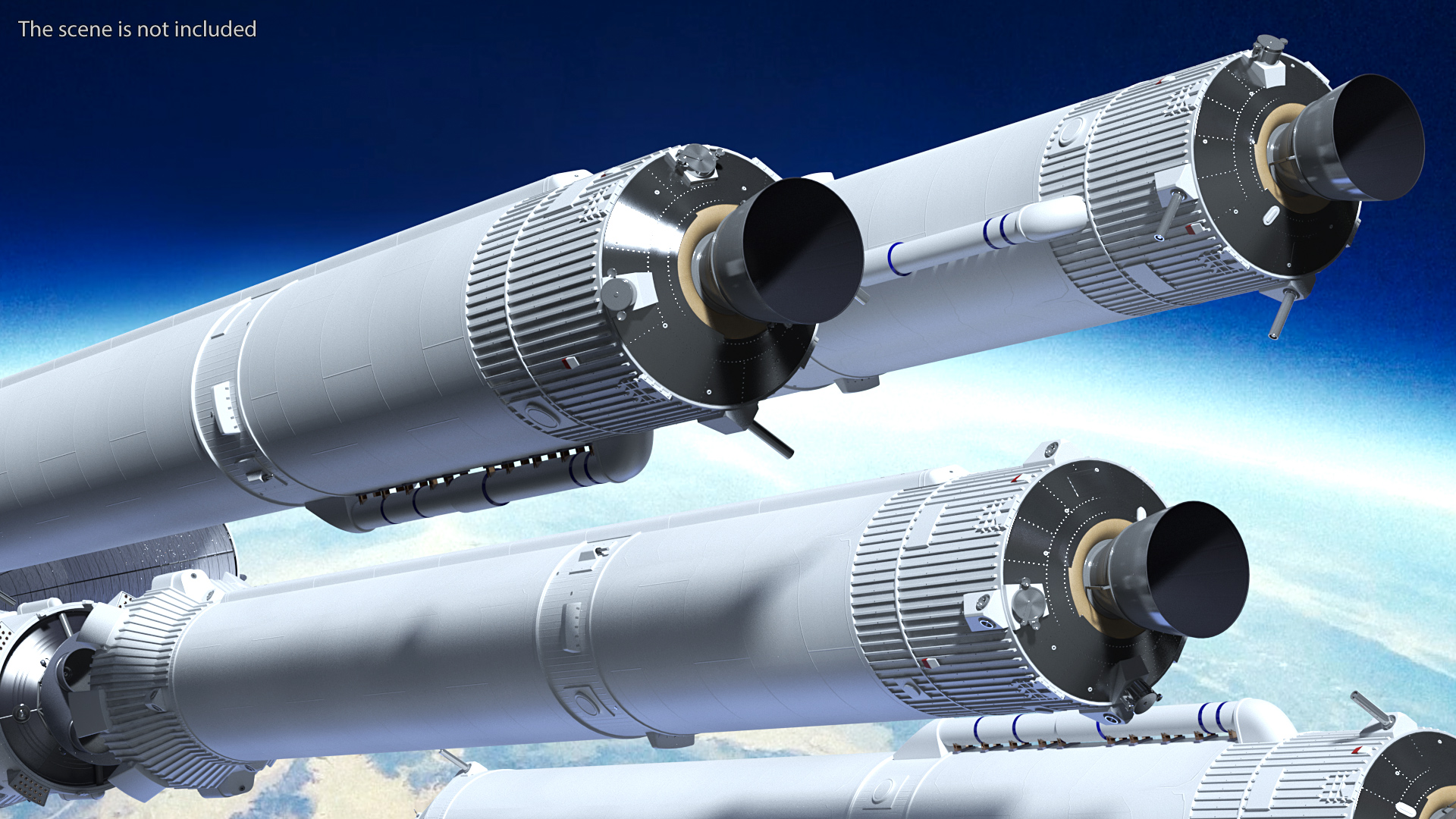 Heavy Lift Rocket System 3D model