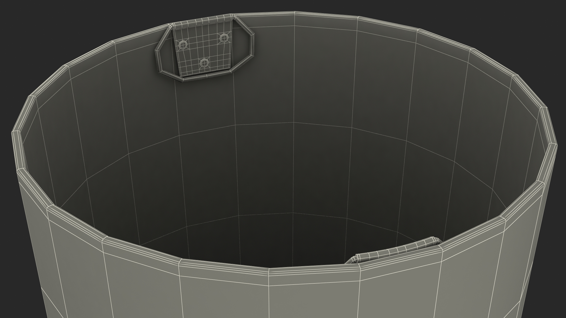 3D model Outdoor Dual Round Trash and Recycle Bin