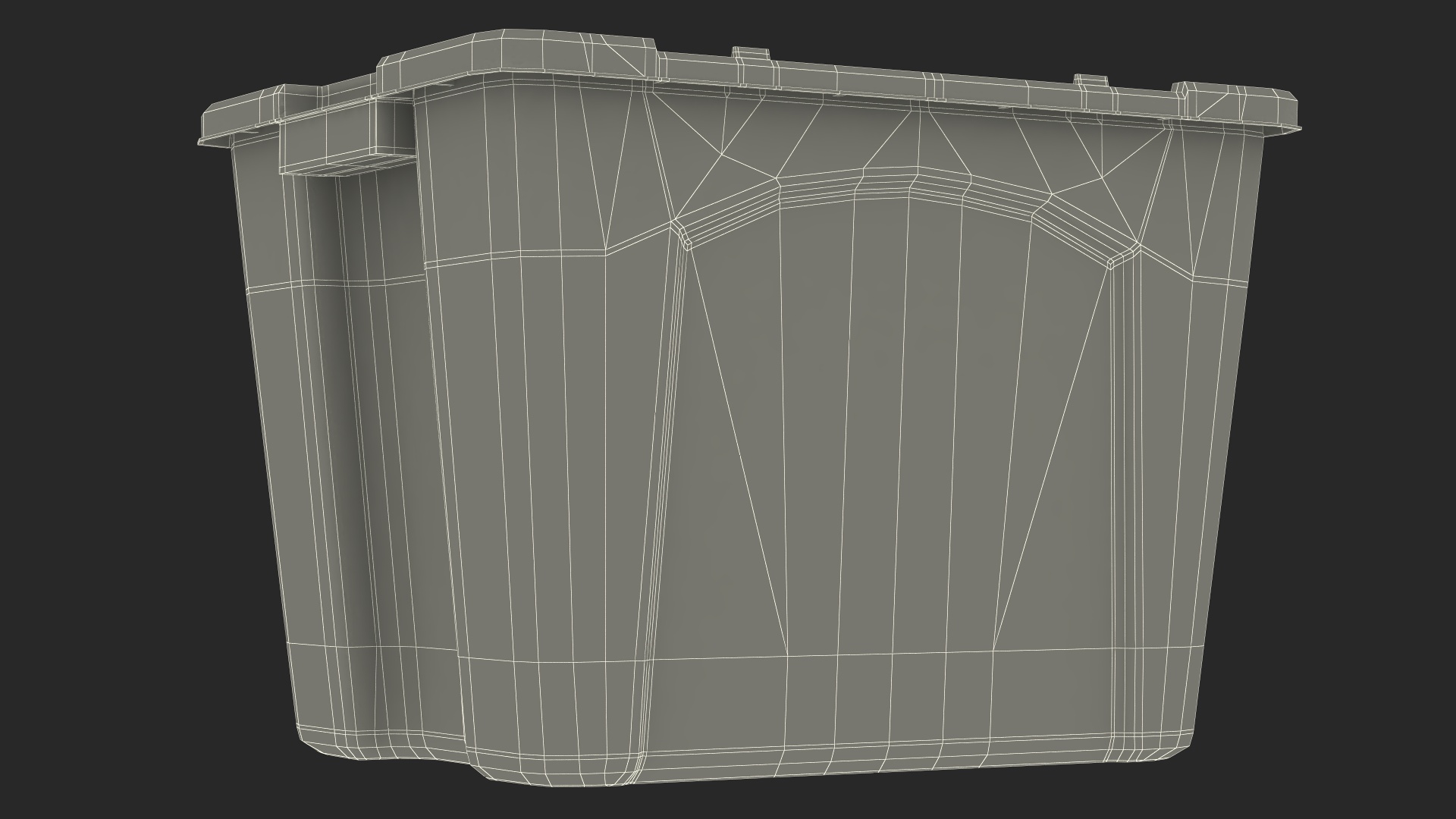 3D Stackable Recycling Bin model