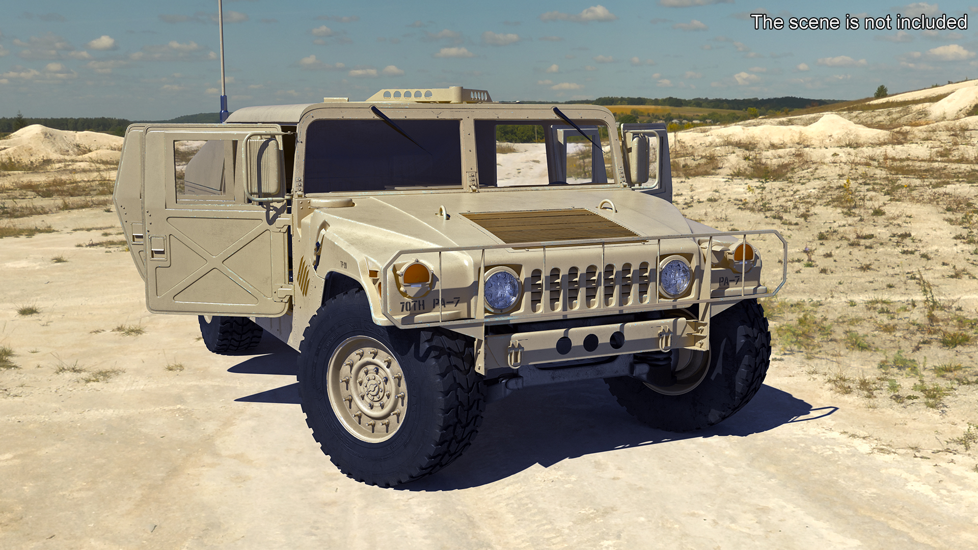 3D Military Humvee Vehicle model