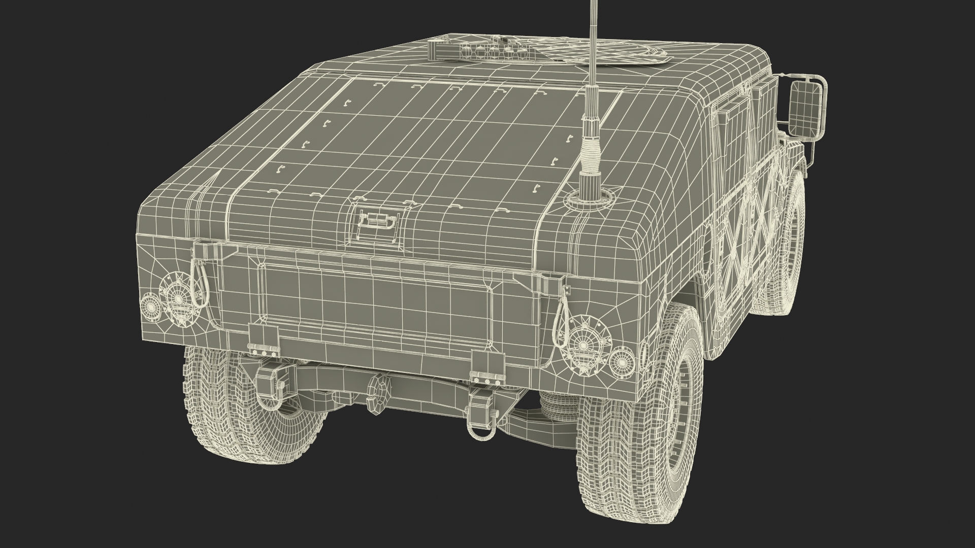 3D Military Humvee Vehicle model