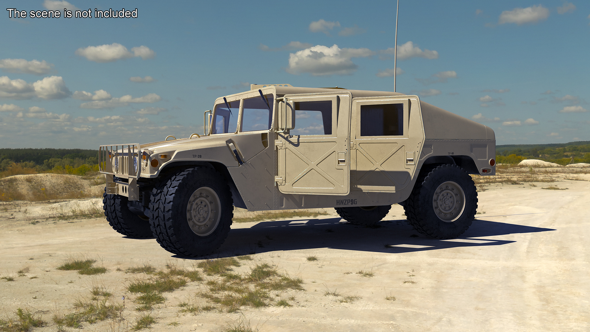 3D Military Humvee Vehicle model