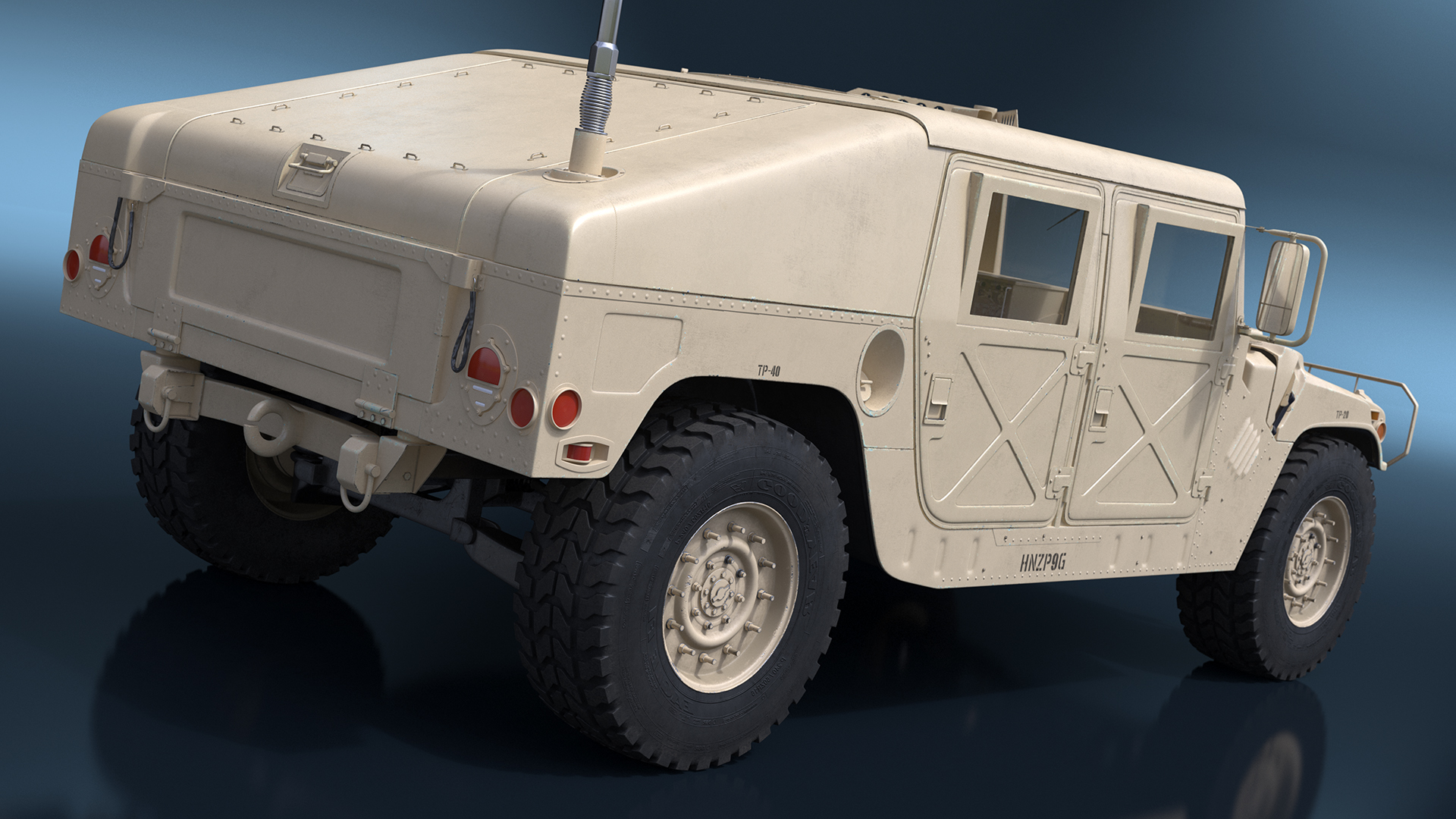 3D Military Humvee Vehicle model