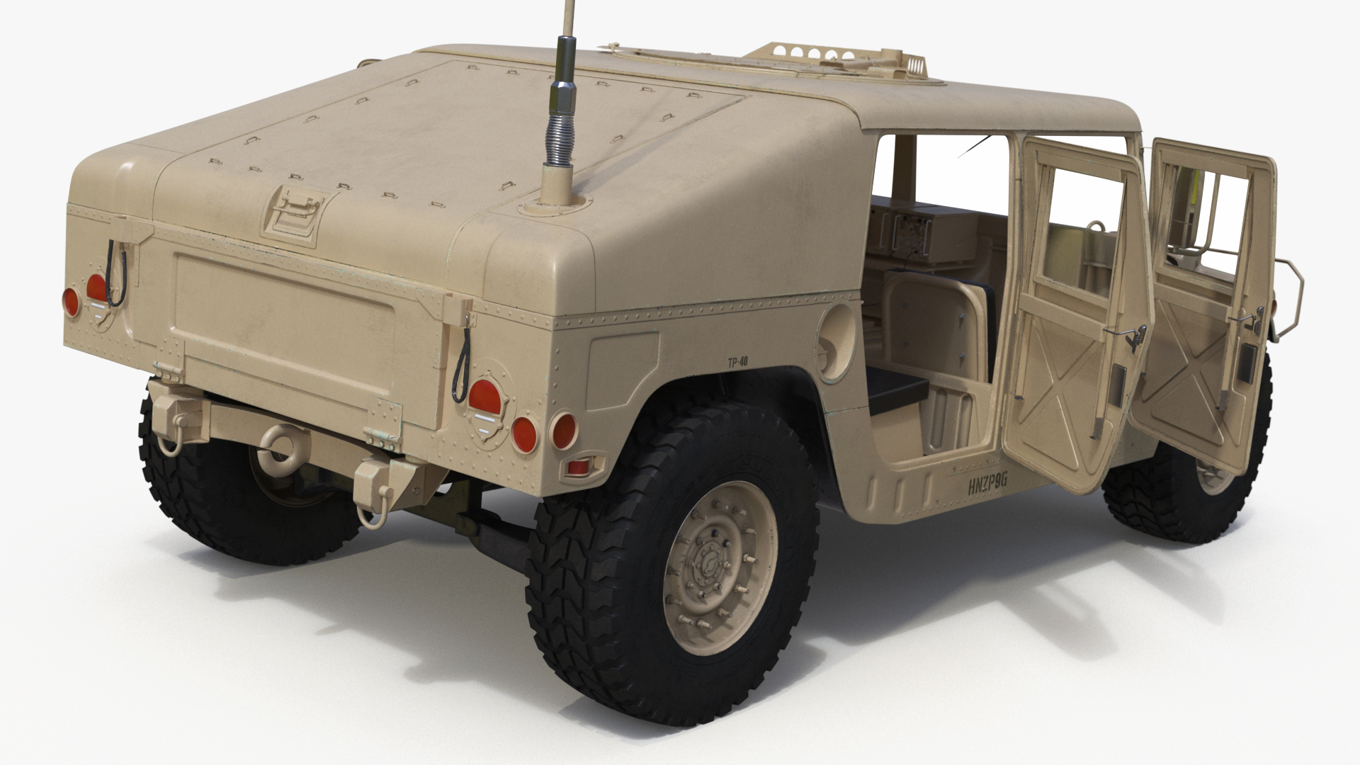 3D Military Humvee Vehicle model