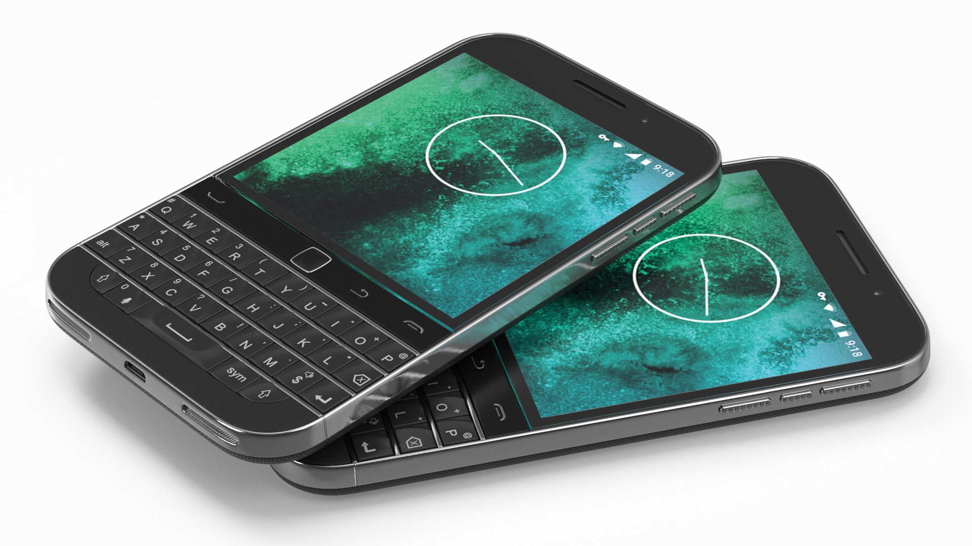 3D Premium Smartphone with Qwerty Keyboard Silver