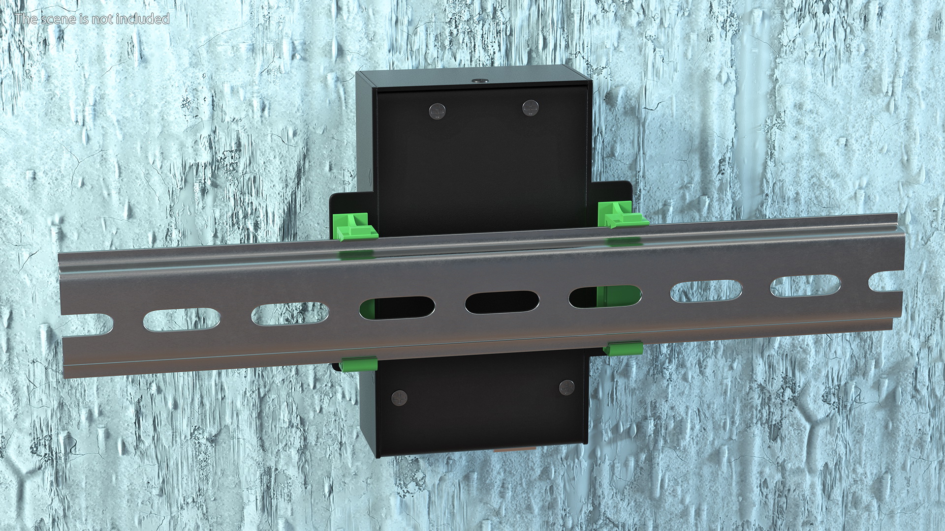 Mega Screw Terminal Block Din Rail 3D model