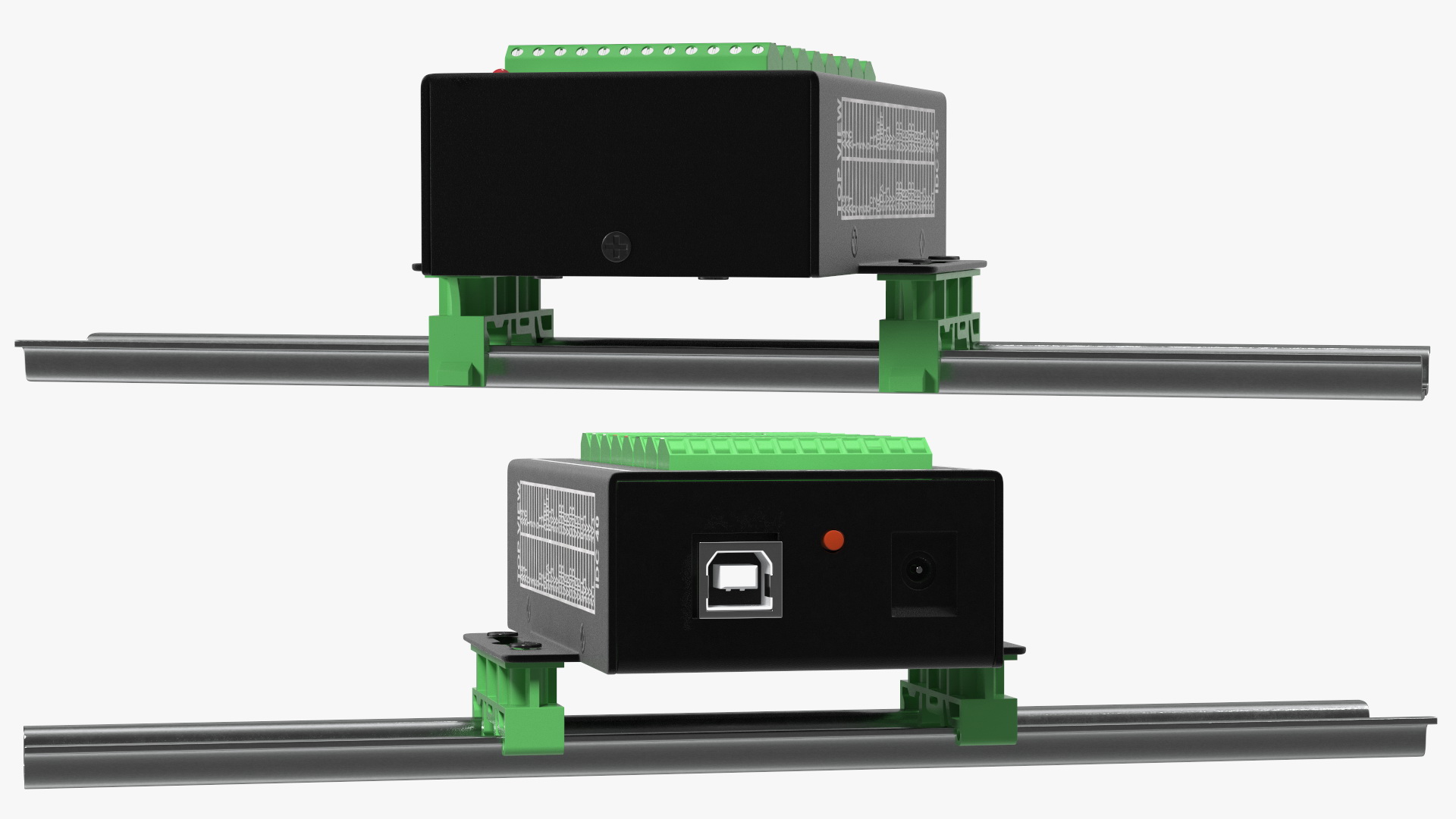 Mega Screw Terminal Block Din Rail 3D model