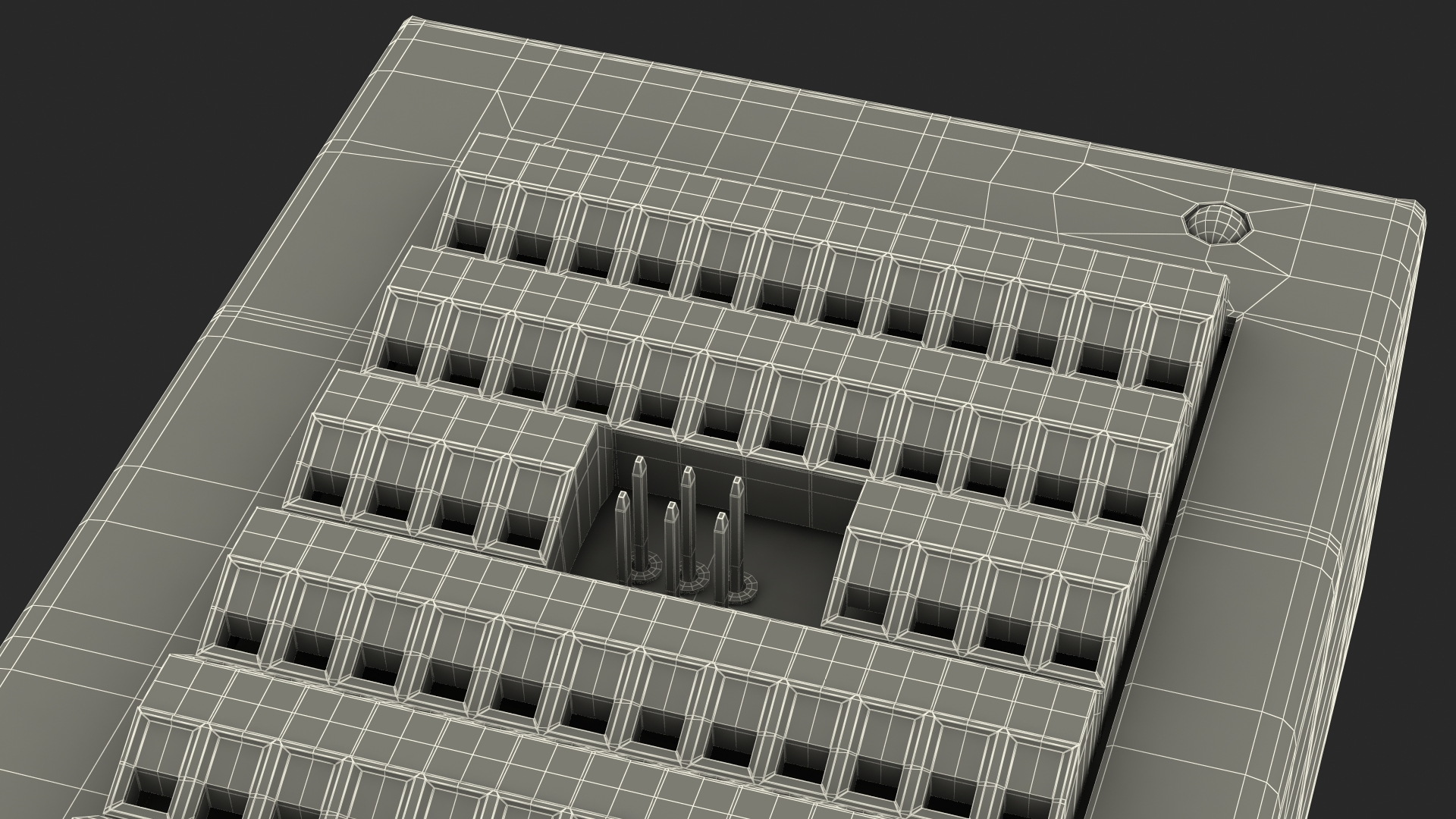 Mega Screw Terminal Block Din Rail 3D model