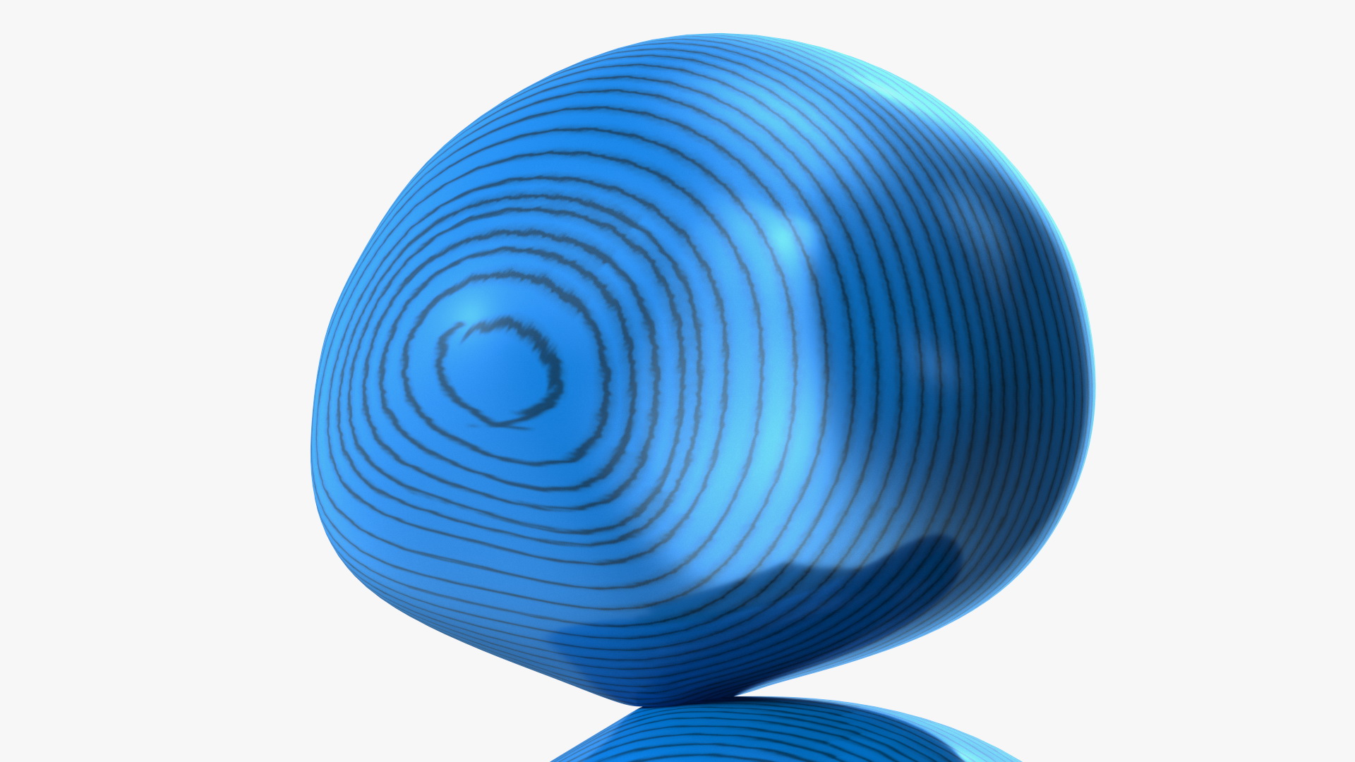 3D model Rock Decor Sculpture Blue