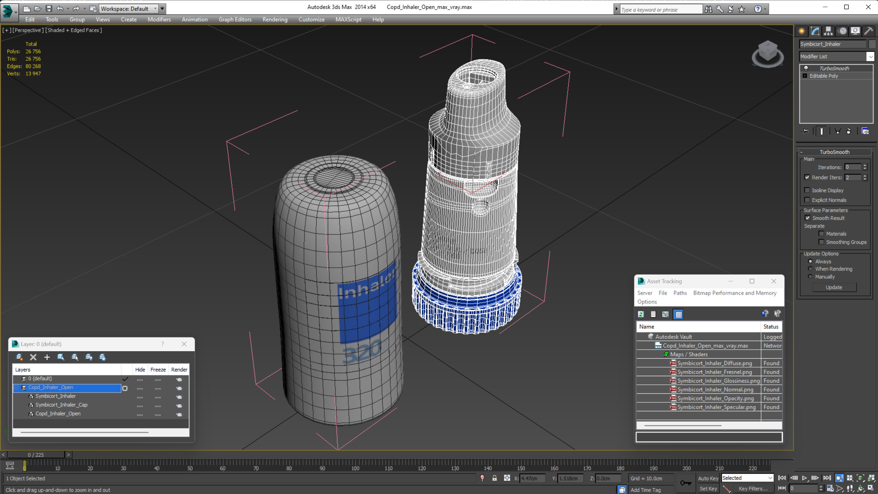 Copd Inhaler Open 3D