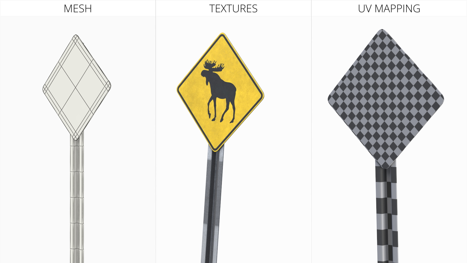 Wildlife Crossing Road Signs Set - view 9