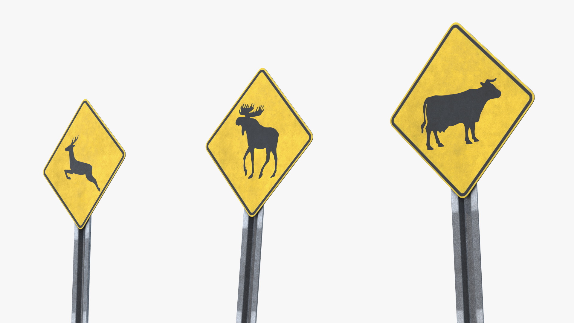 Wildlife Crossing Road Signs Set - view 7