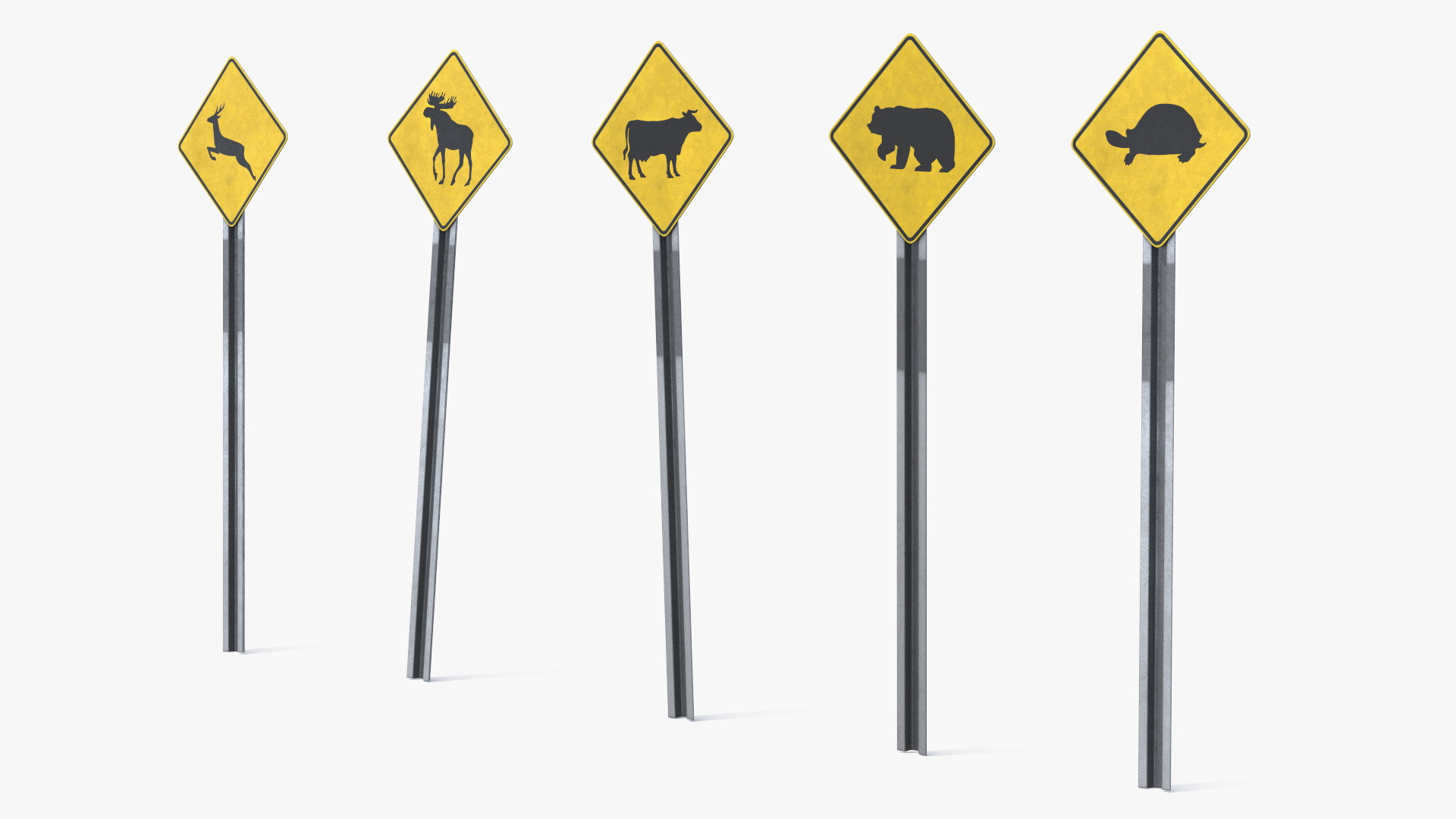Wildlife Crossing Road Signs Set - view 2