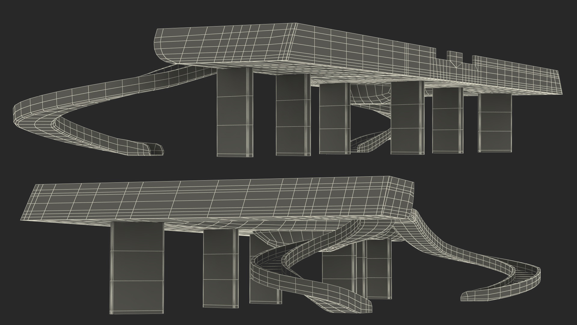 3D model Futuristic Staircase