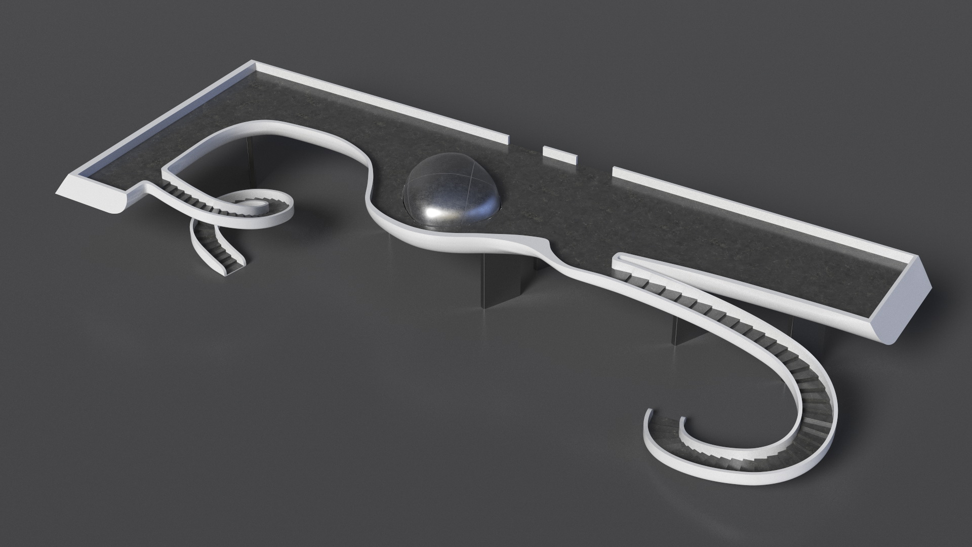 3D model Futuristic Staircase
