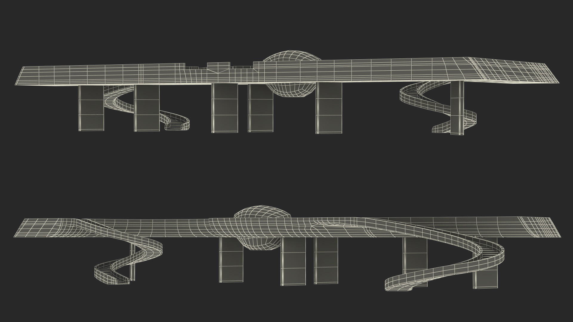 3D model Futuristic Staircase