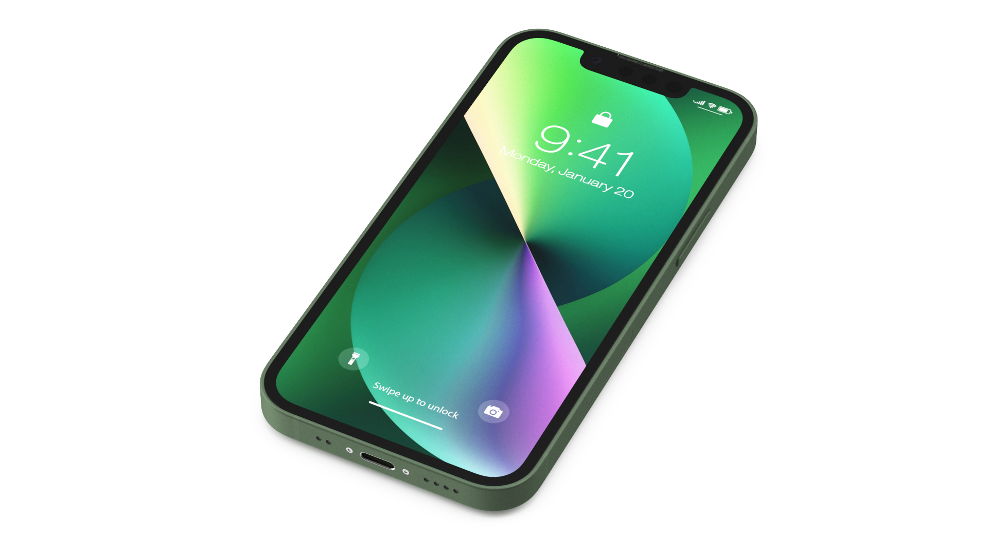 3D Apple iPhone 13 Mini Green