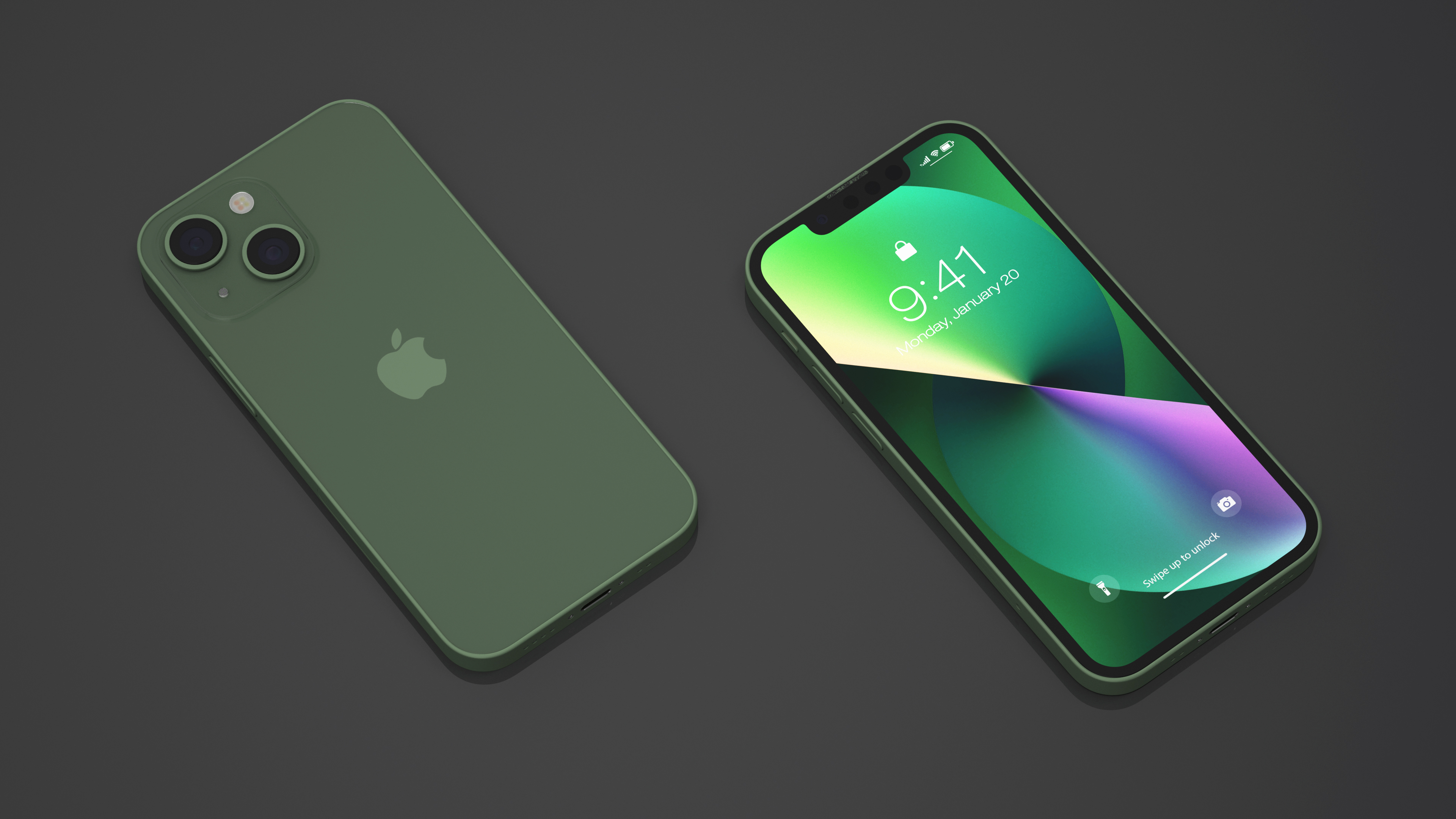 3D Apple iPhone 13 Mini Green